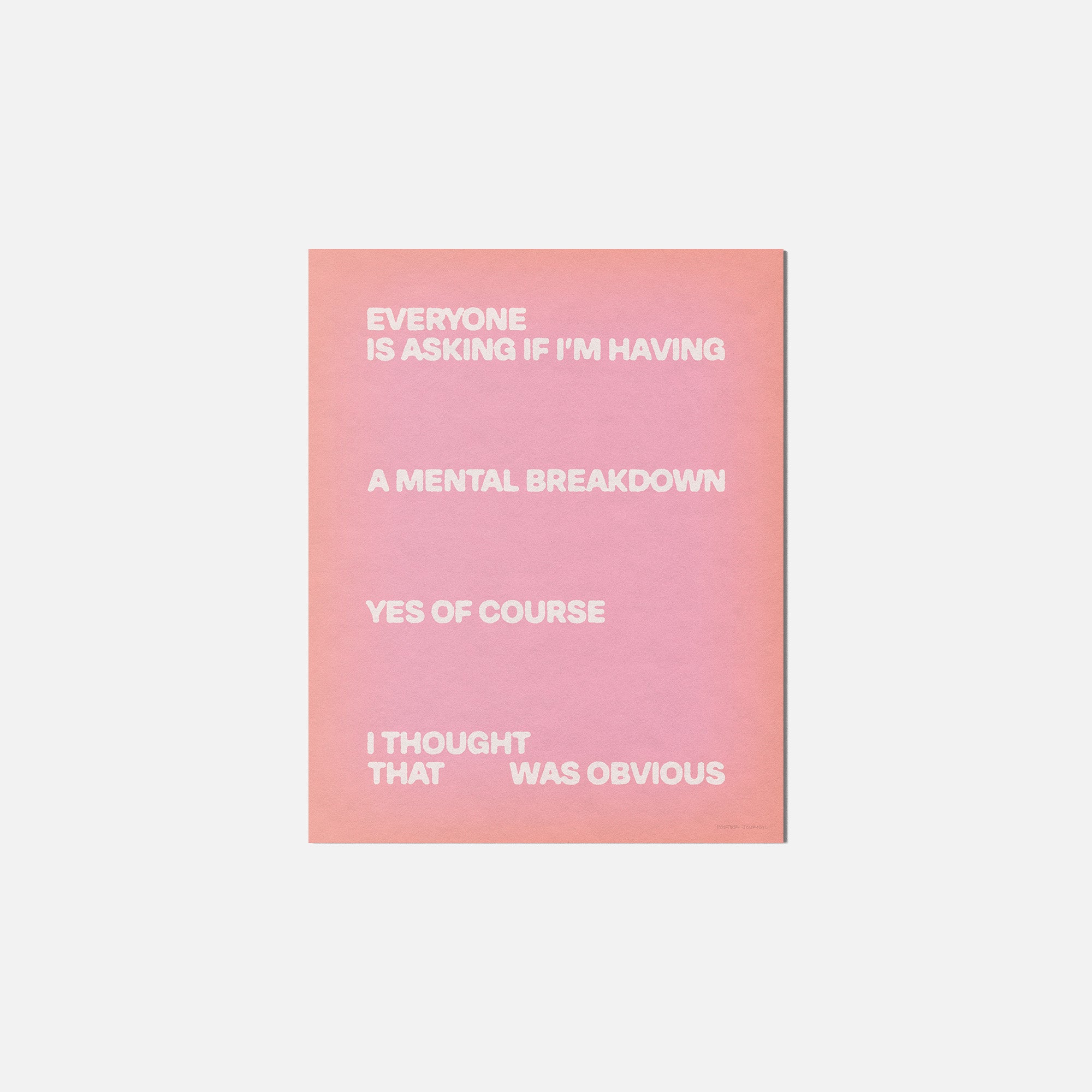 BREAKDOWN PRINT