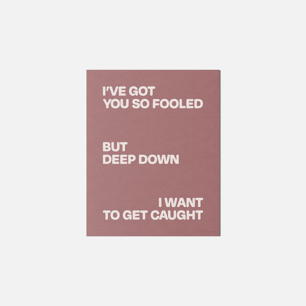 CAUGHT PRINT