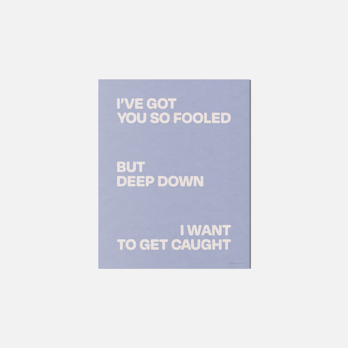 CAUGHT PRINT