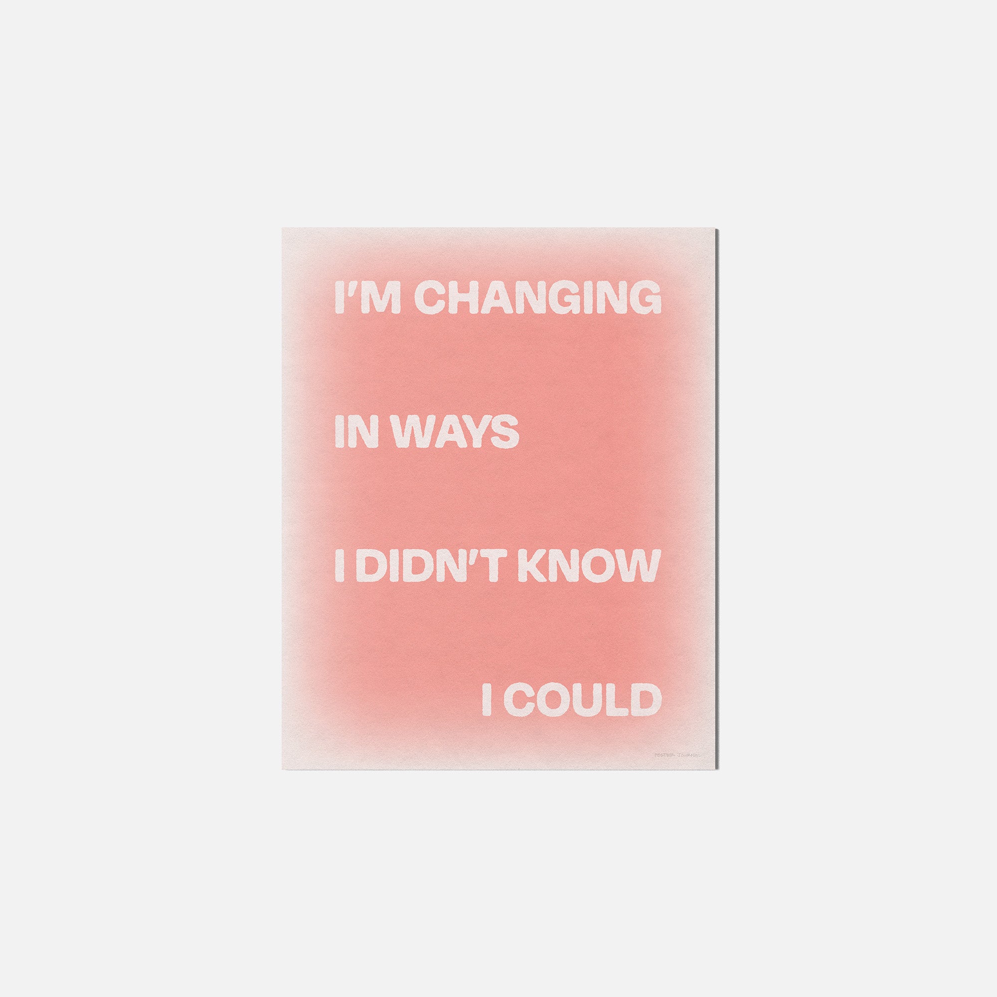 CHANGING PRINT