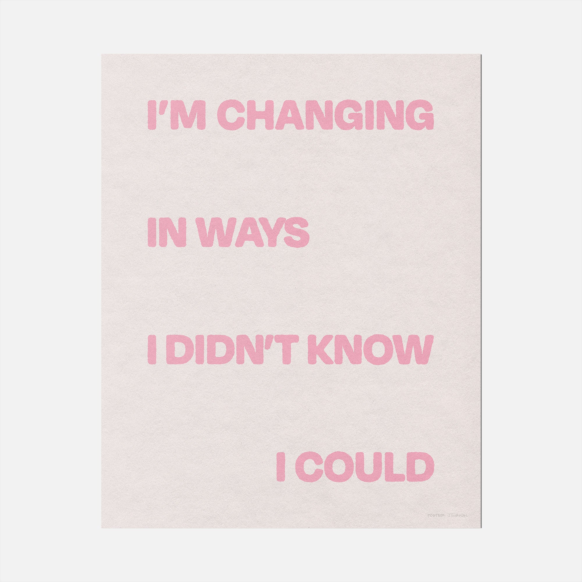 CHANGING PRINT