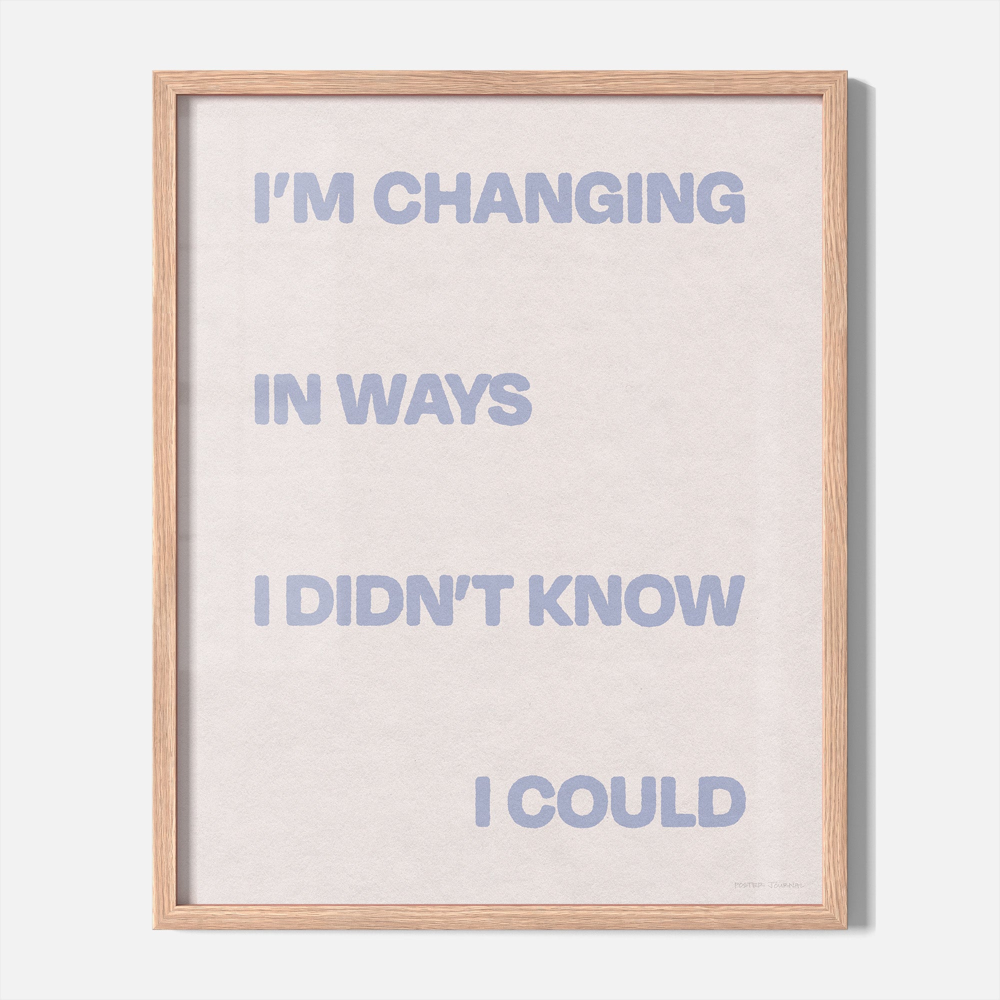 CHANGING PRINT