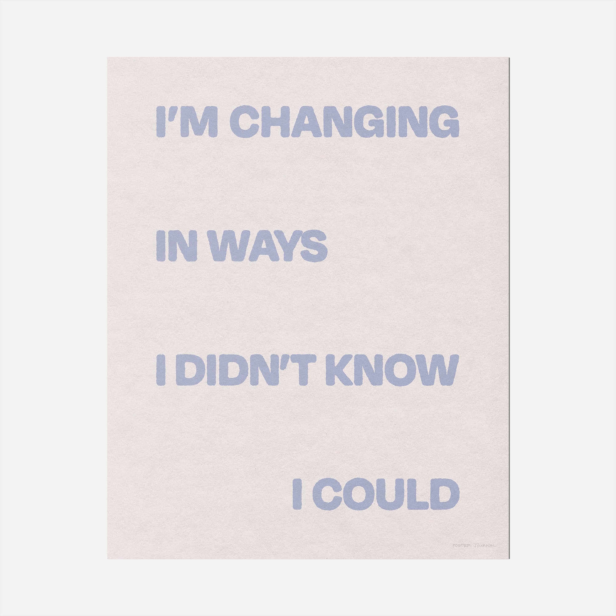 CHANGING PRINT