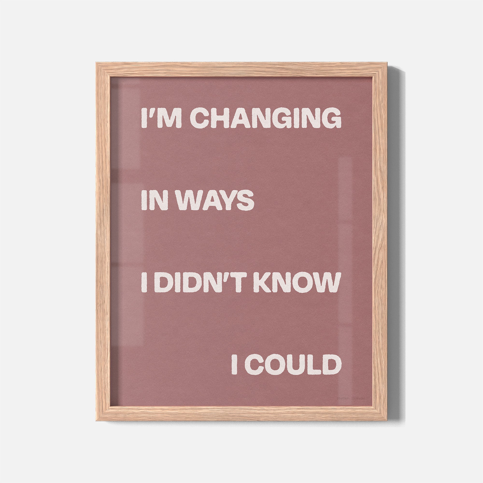 CHANGING PRINT