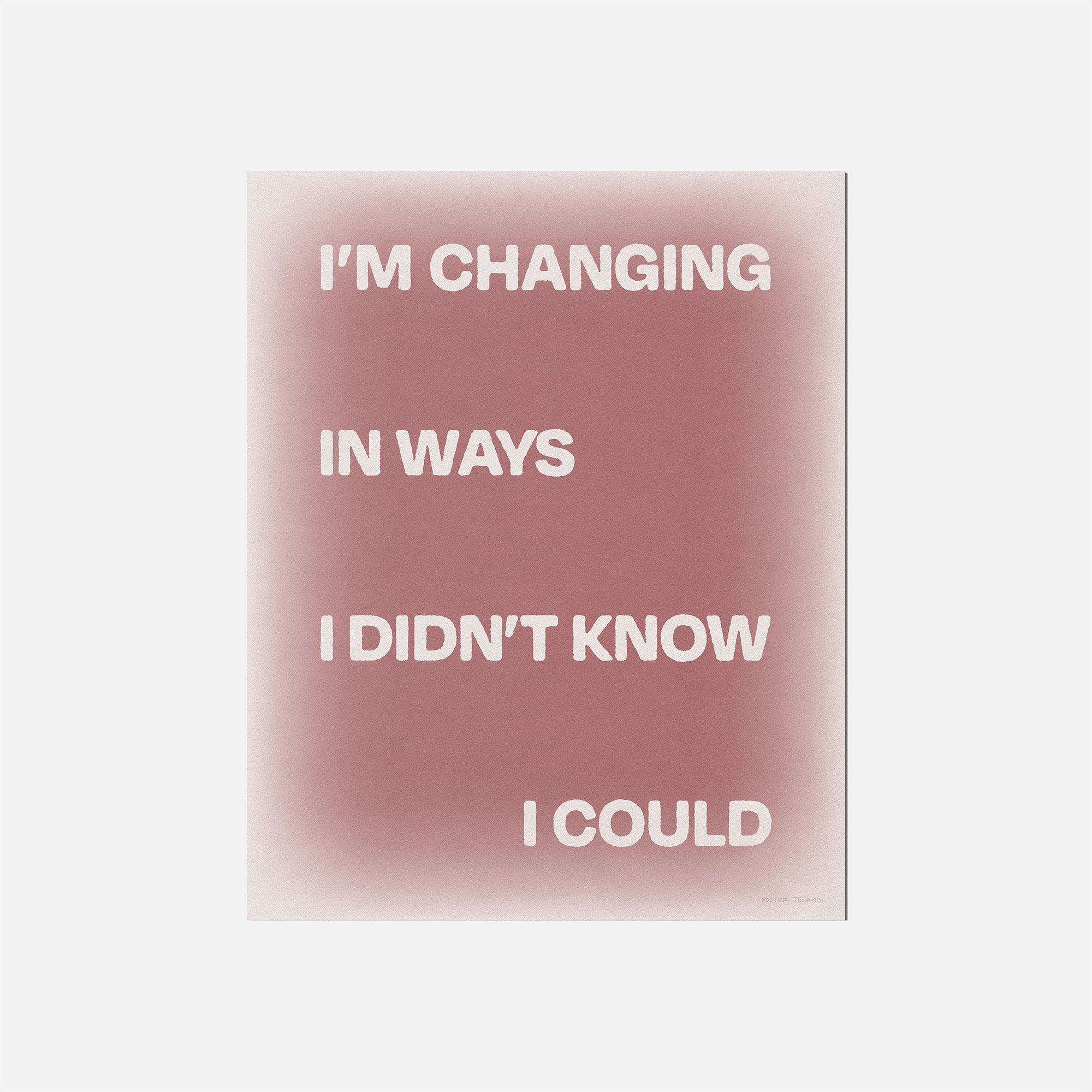 CHANGING PRINT