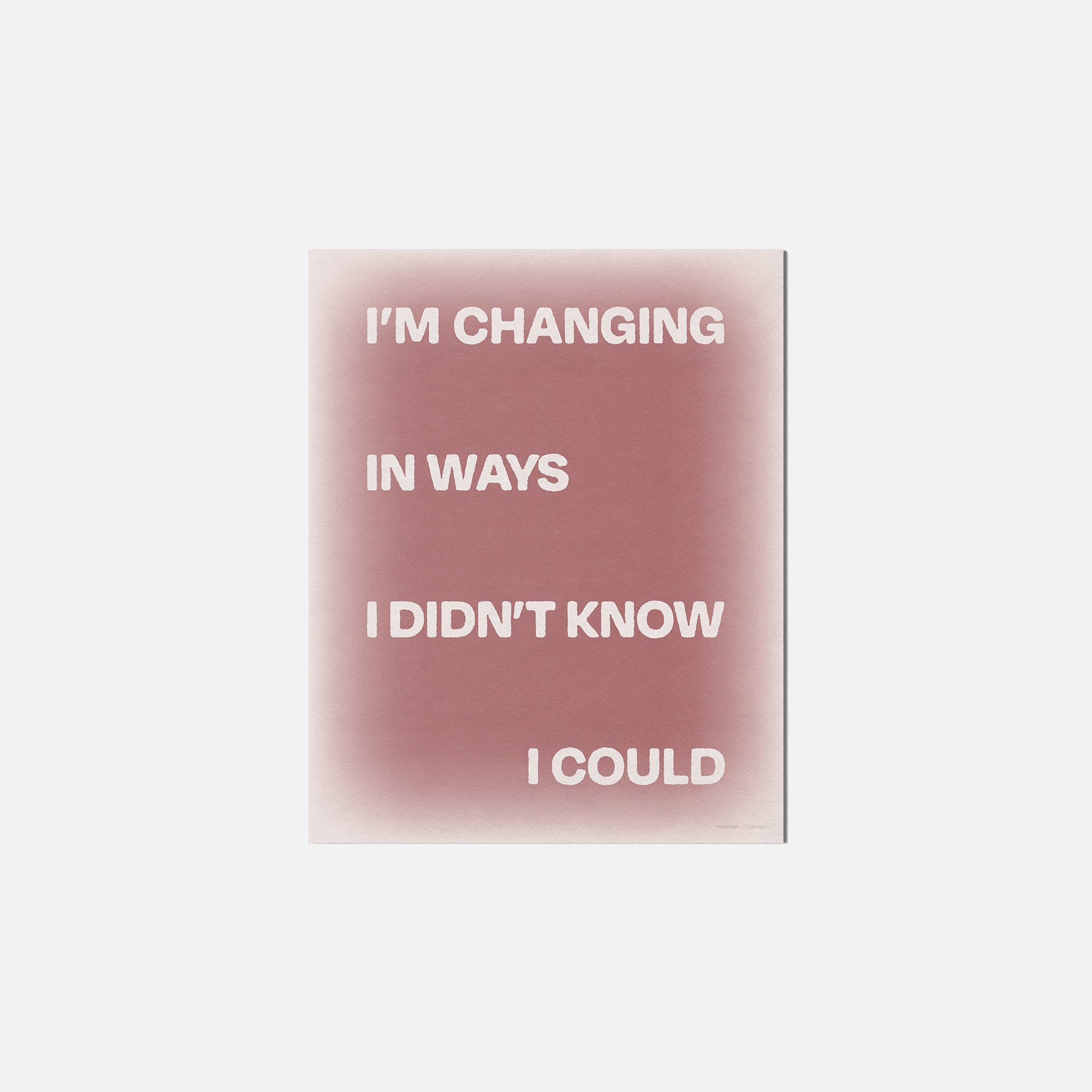 CHANGING PRINT