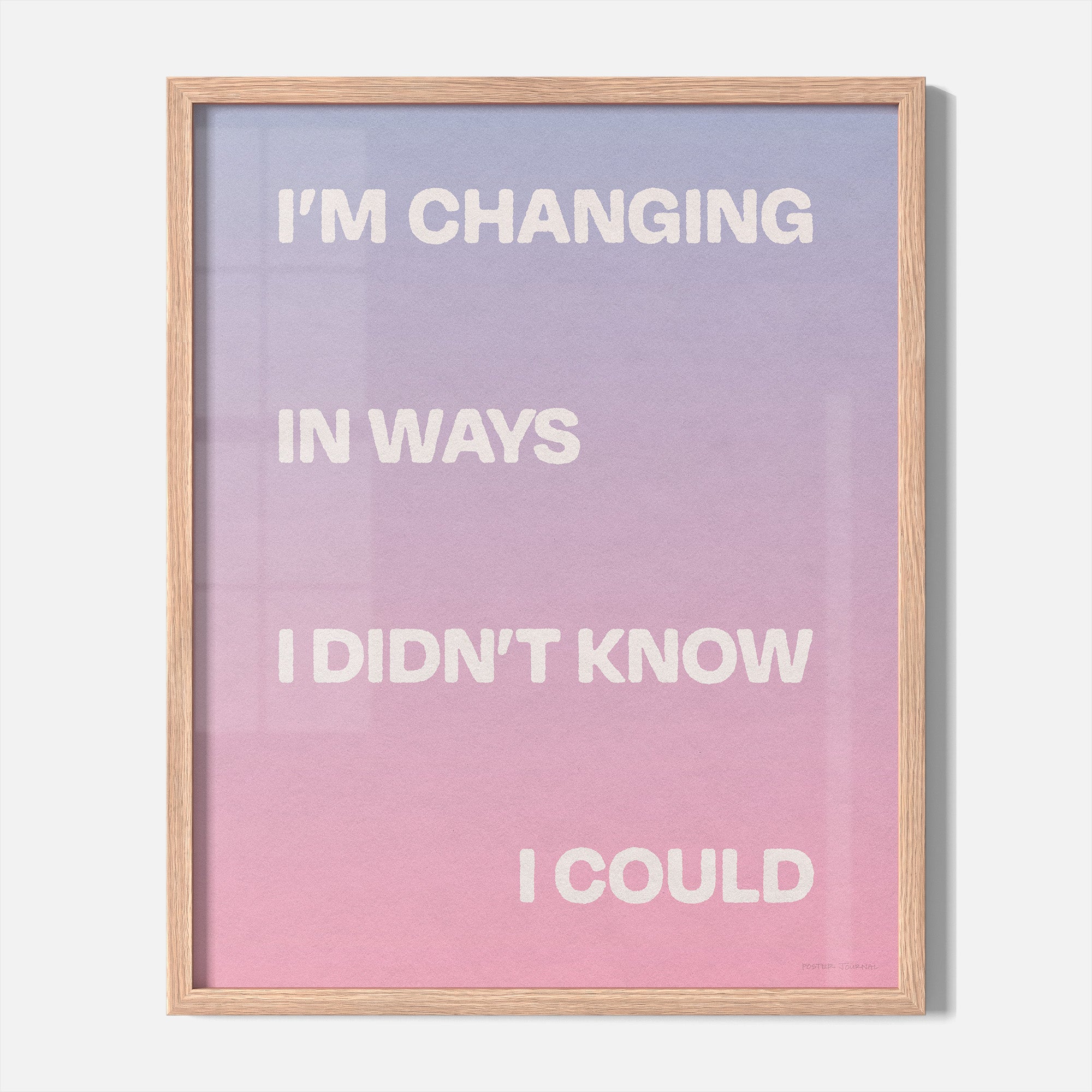 CHANGING PRINT