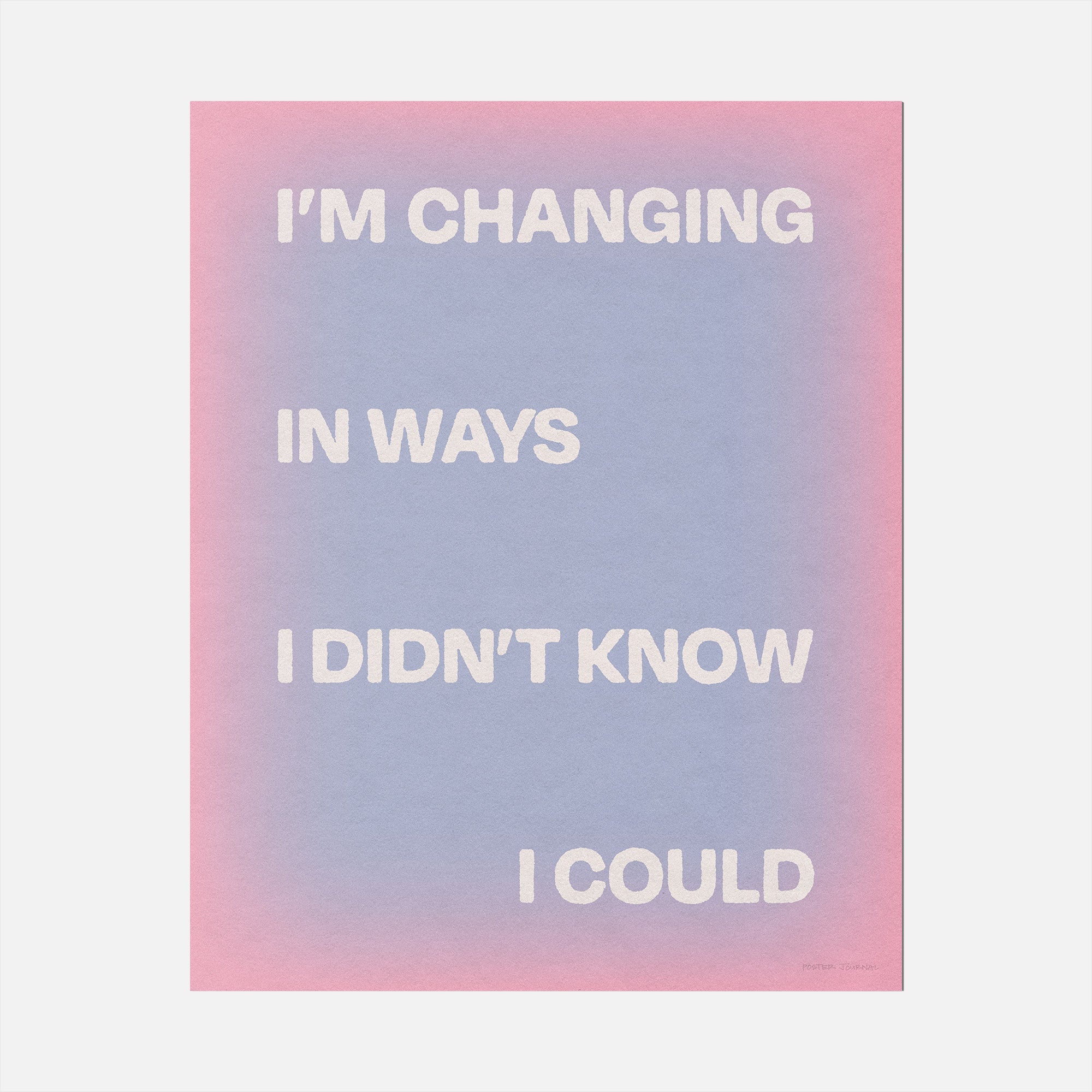 CHANGING PRINT