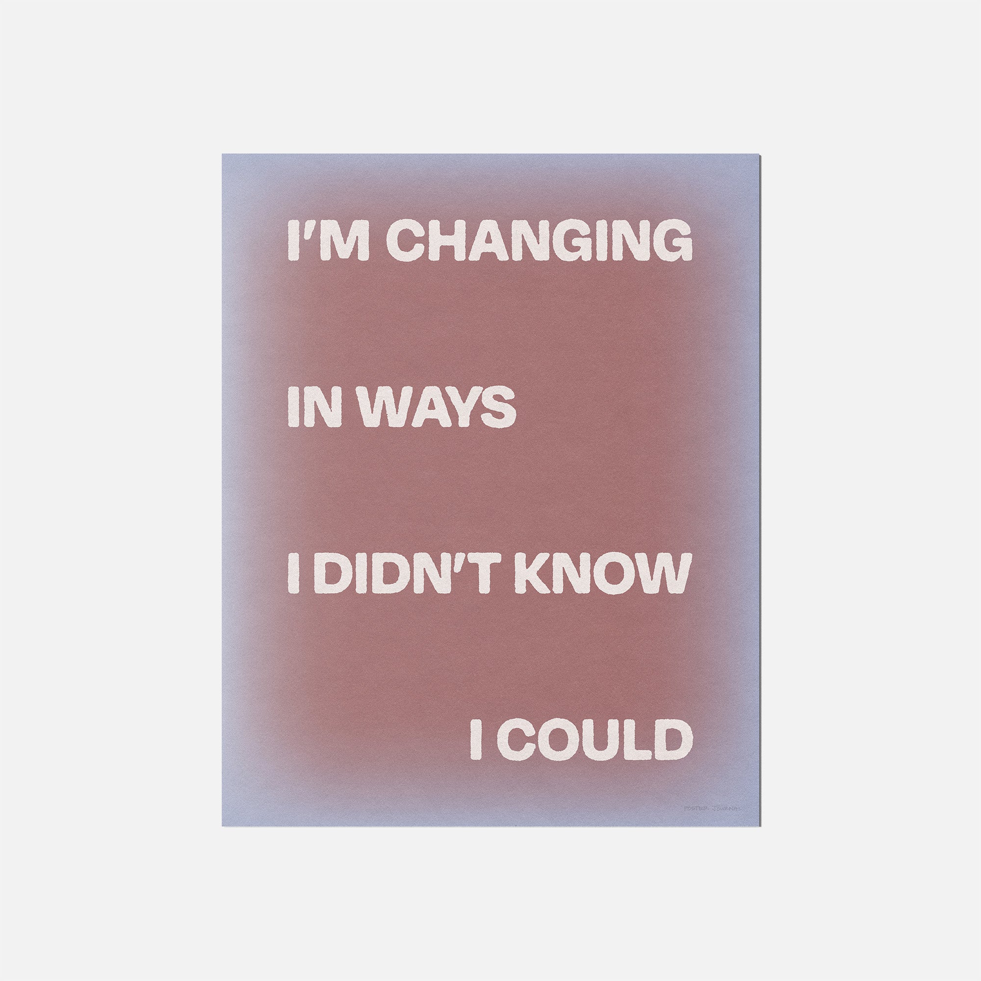 CHANGING PRINT
