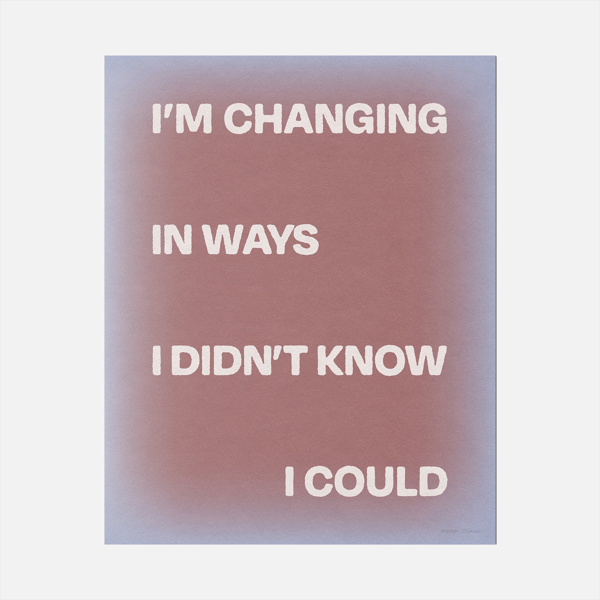 CHANGING PRINT
