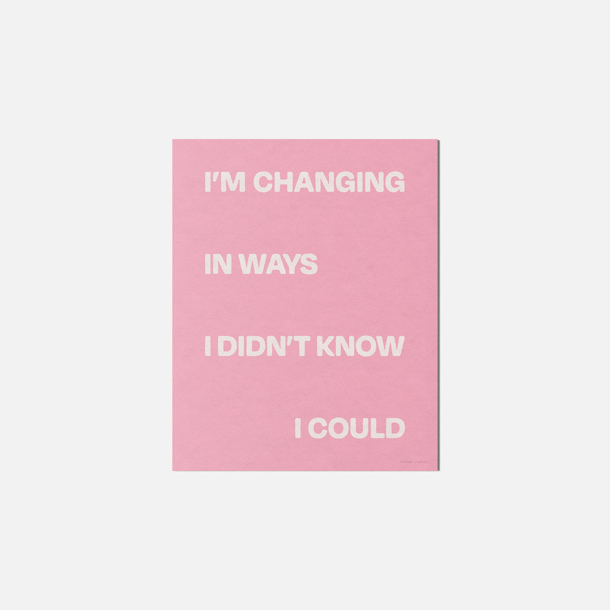 CHANGING PRINT