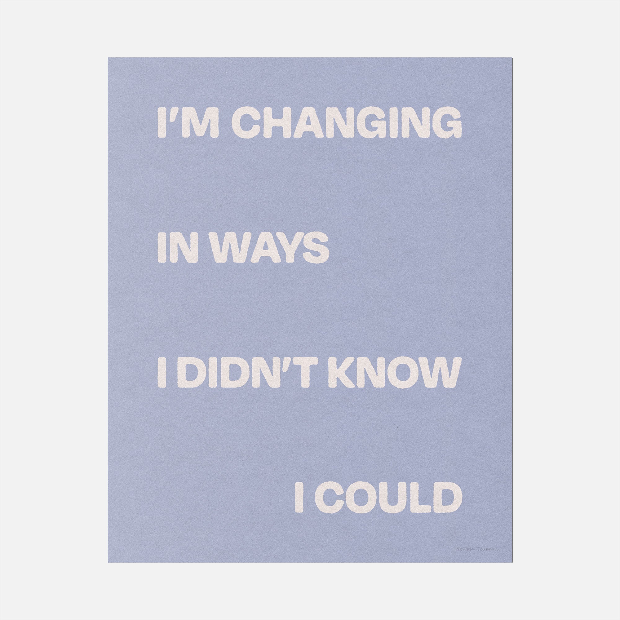 CHANGING PRINT