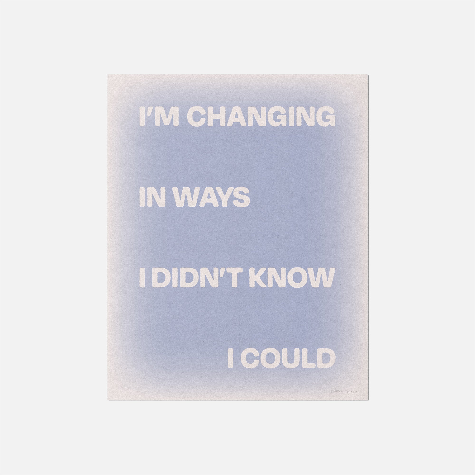 CHANGING PRINT