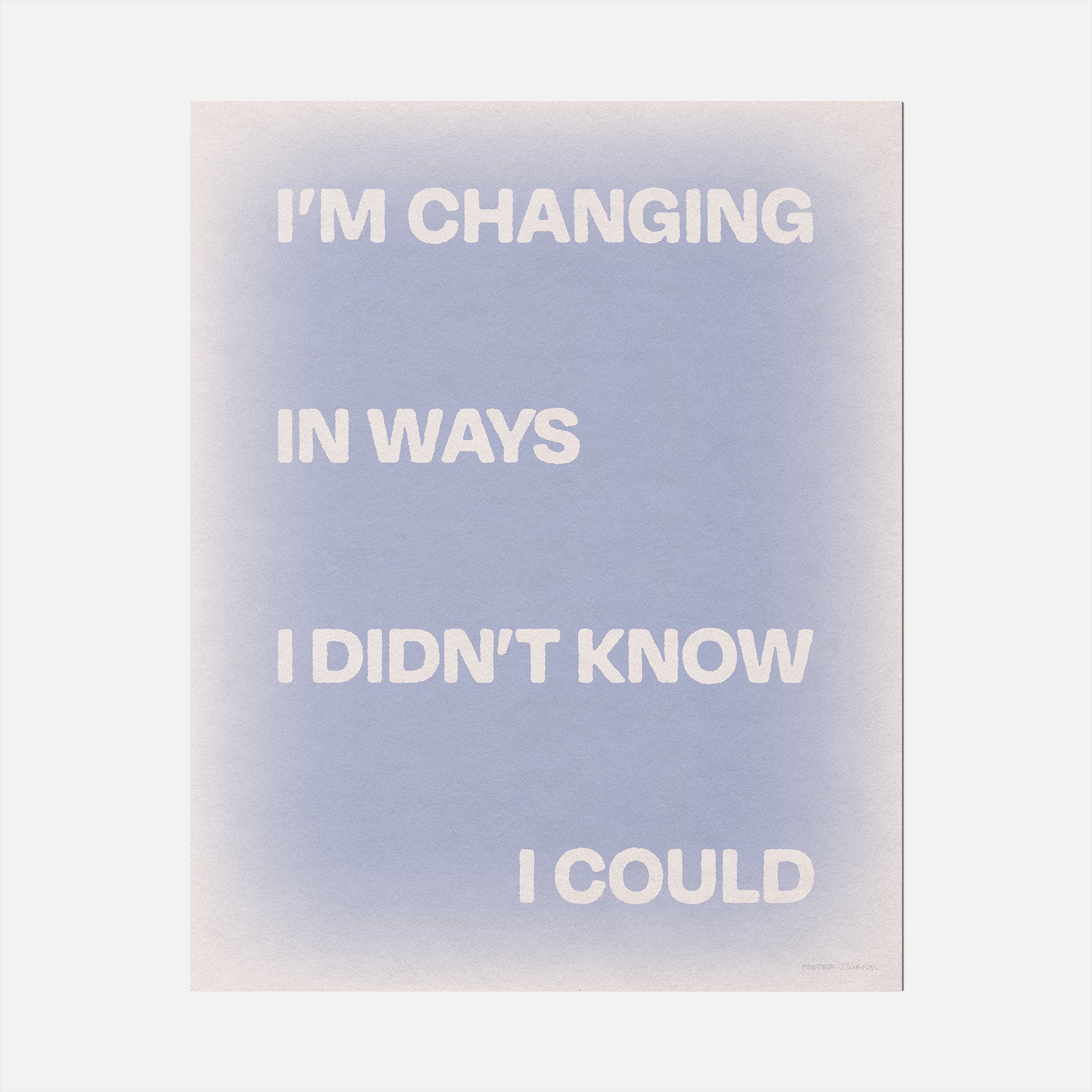 CHANGING PRINT