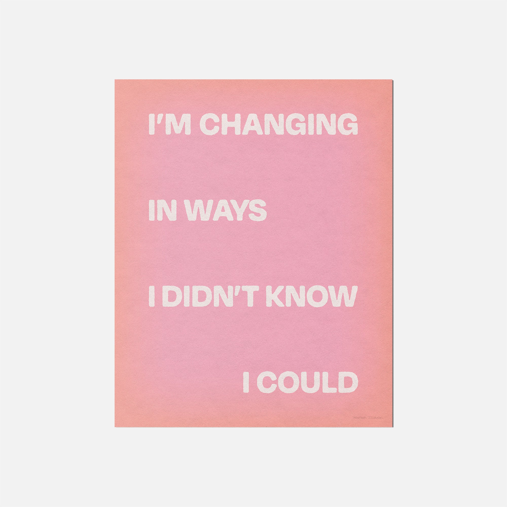 CHANGING PRINT