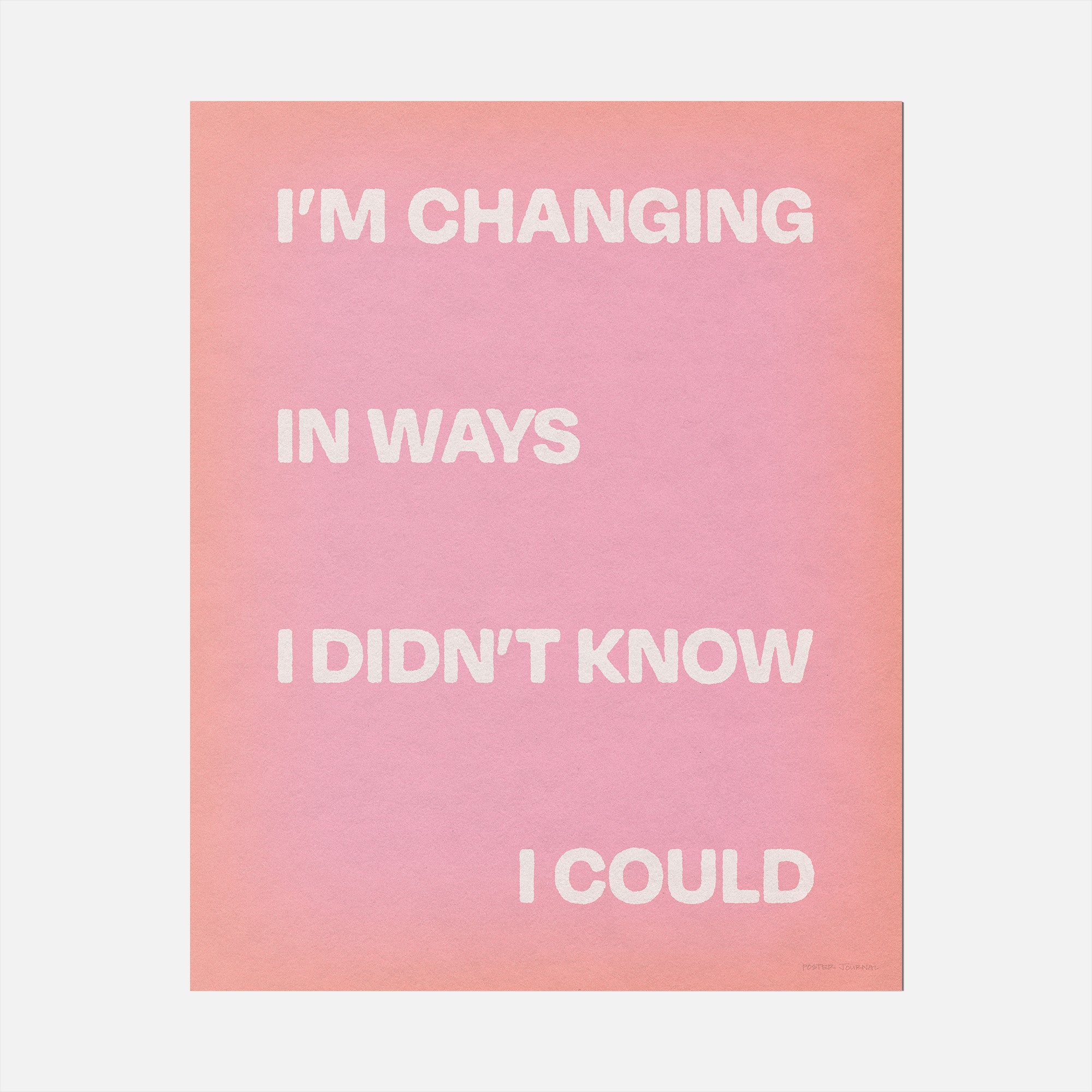 CHANGING PRINT