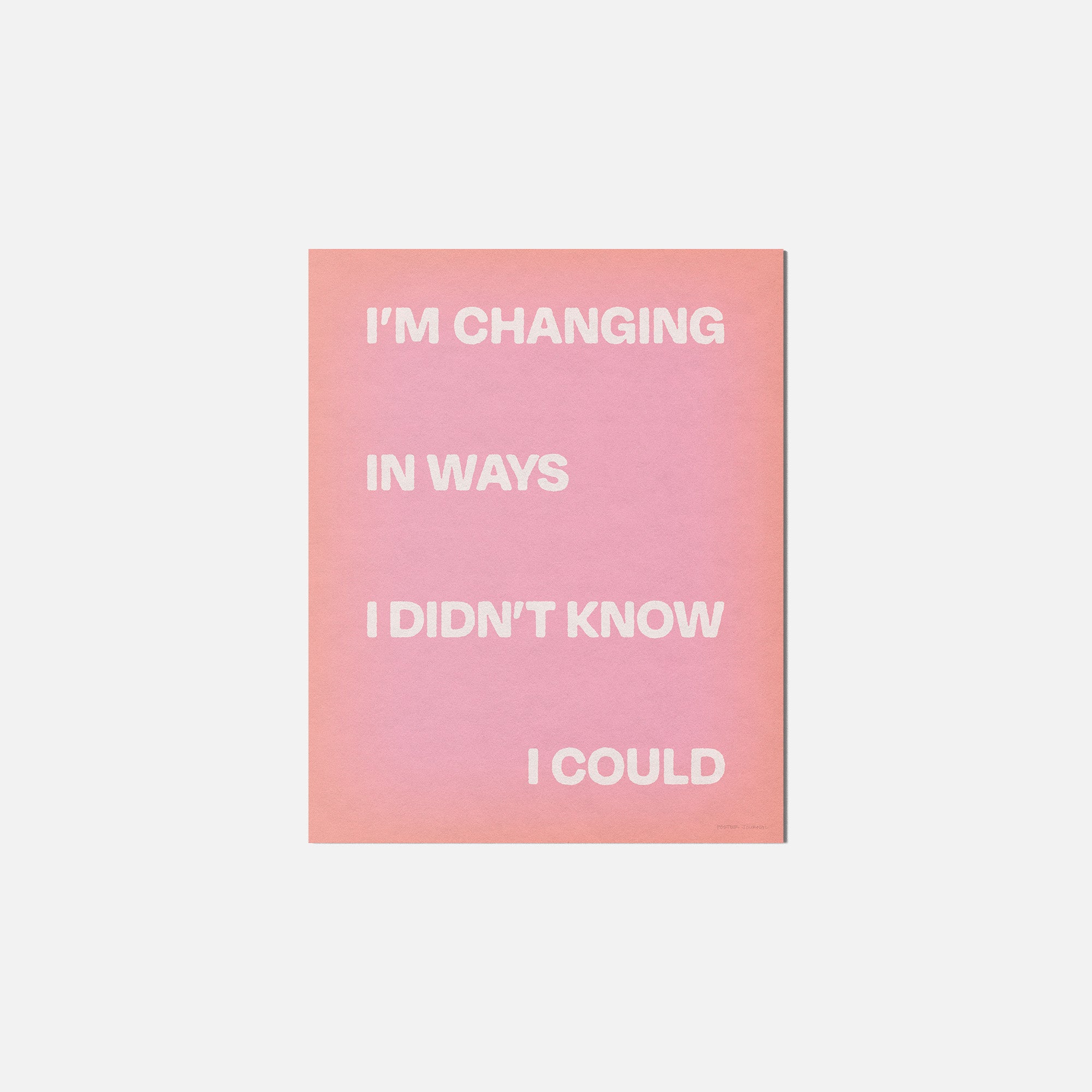 CHANGING PRINT