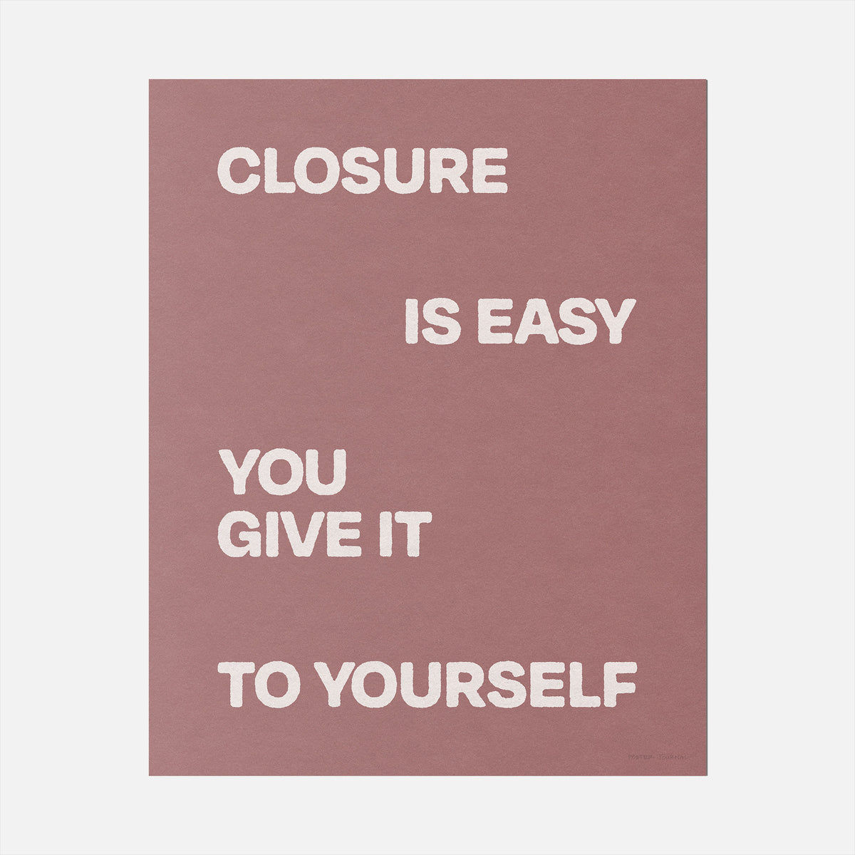 CLOSURE PRINT