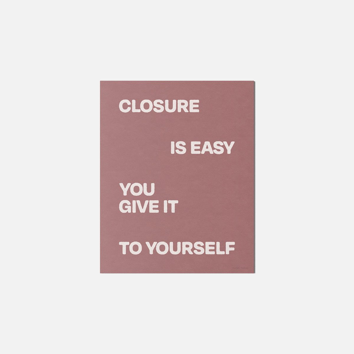 CLOSURE PRINT