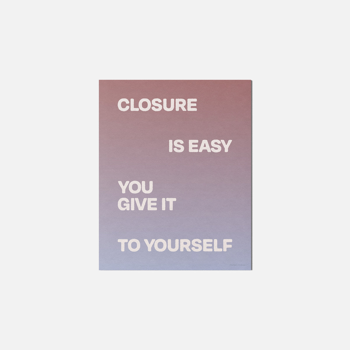 CLOSURE PRINT