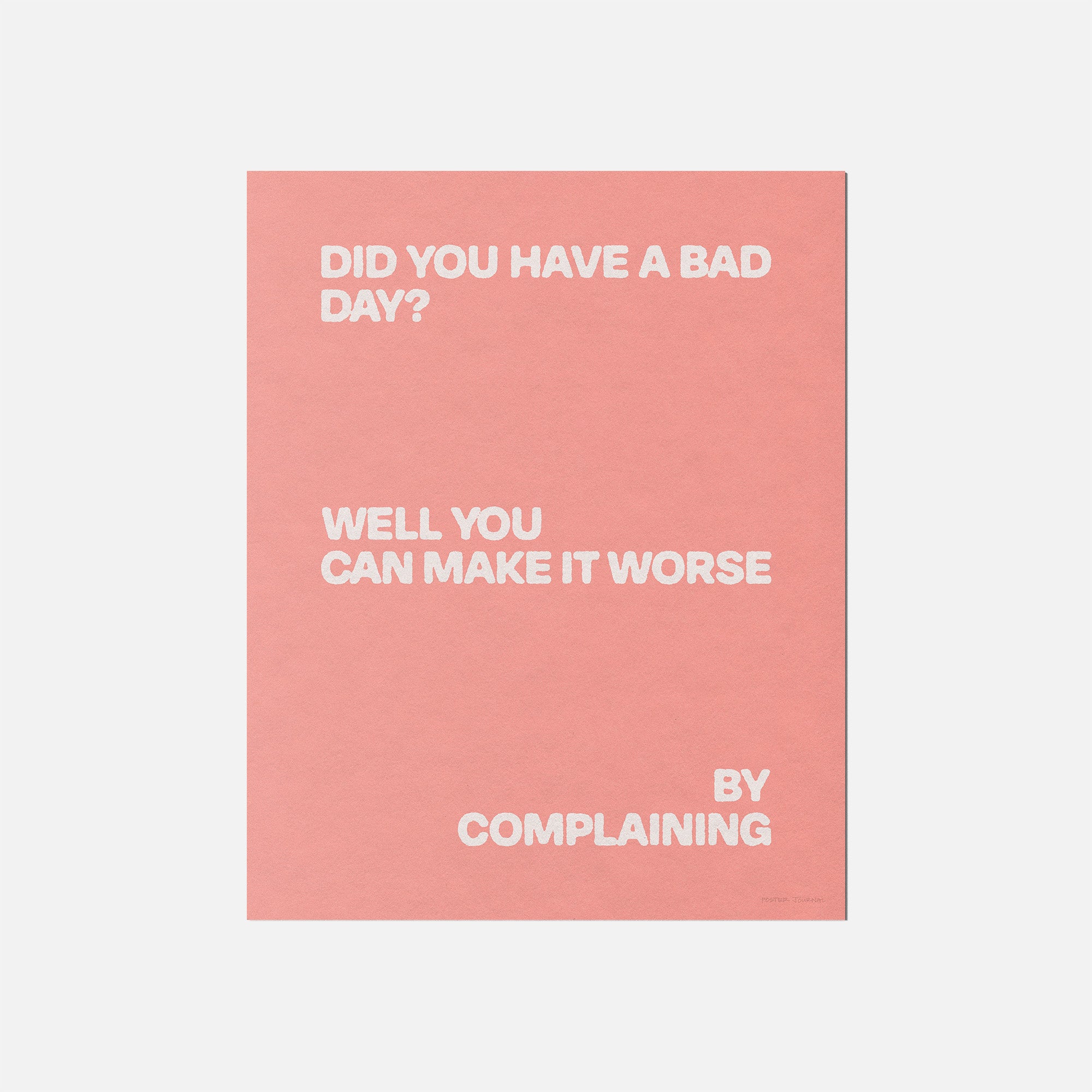 COMPLAINING PRINT