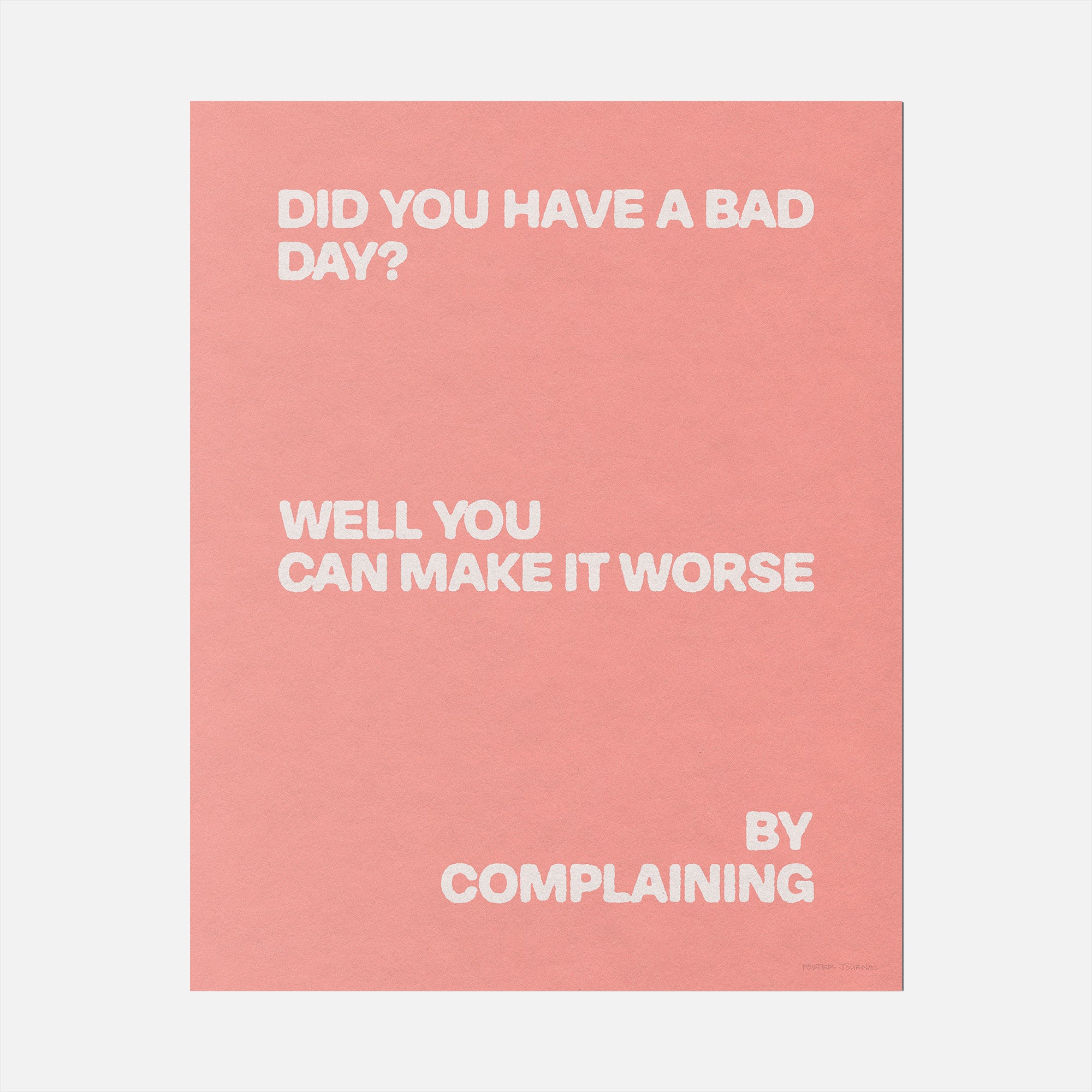 COMPLAINING PRINT