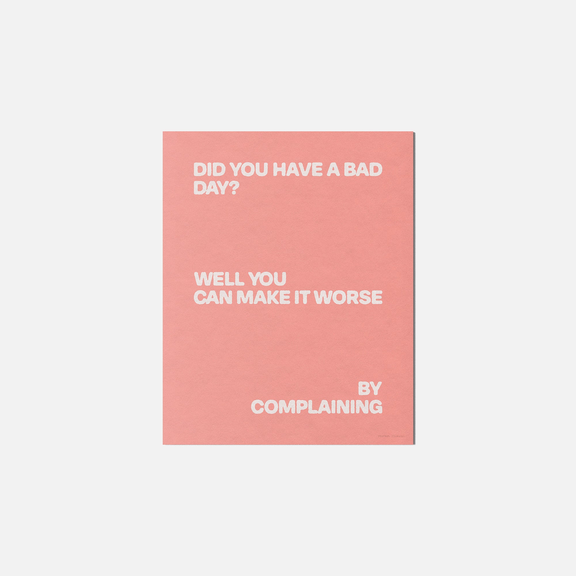 COMPLAINING PRINT