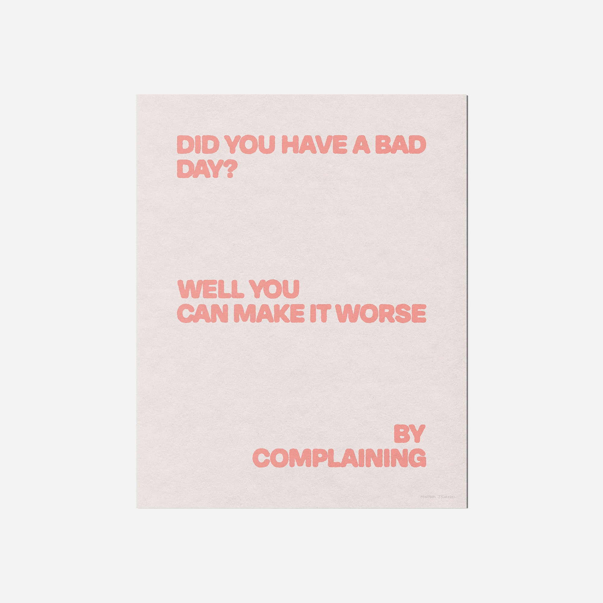 COMPLAINING PRINT