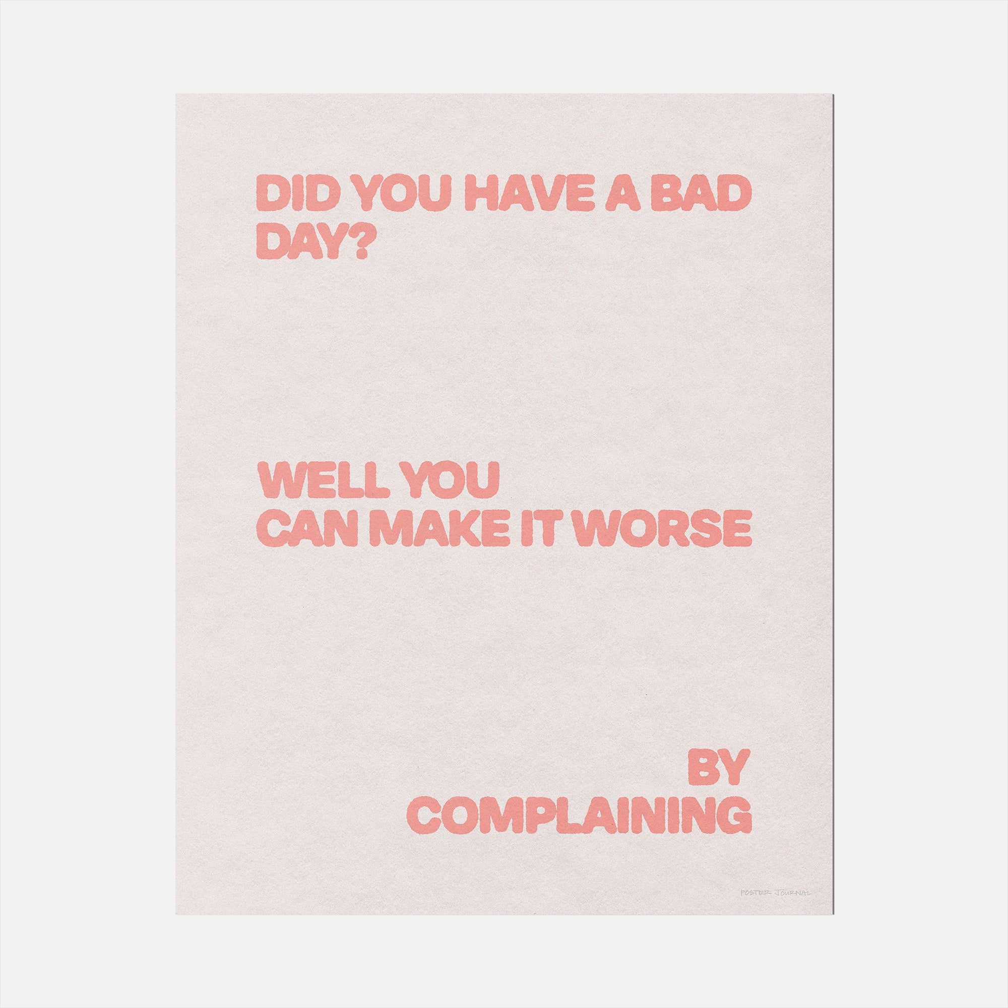 COMPLAINING PRINT