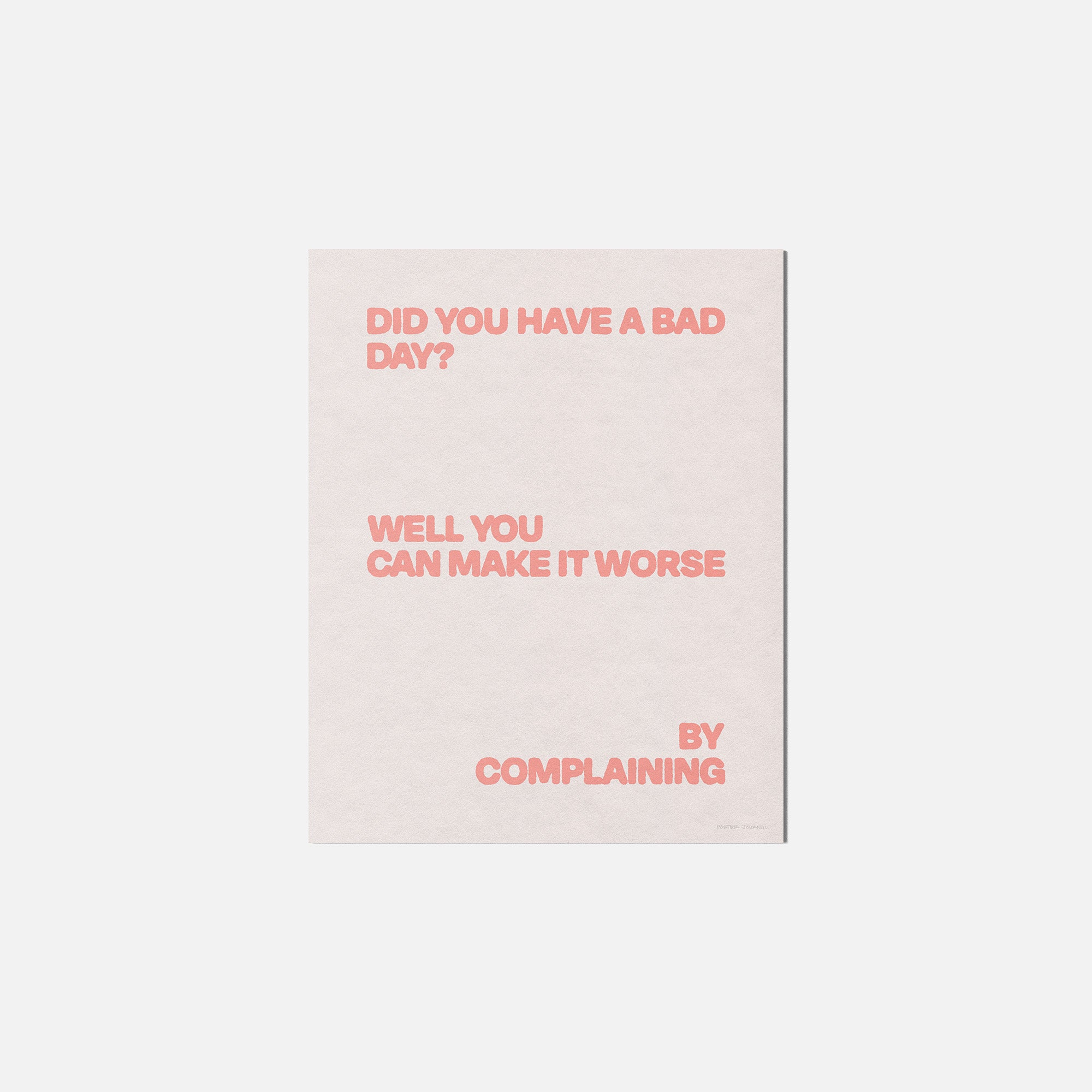 COMPLAINING PRINT