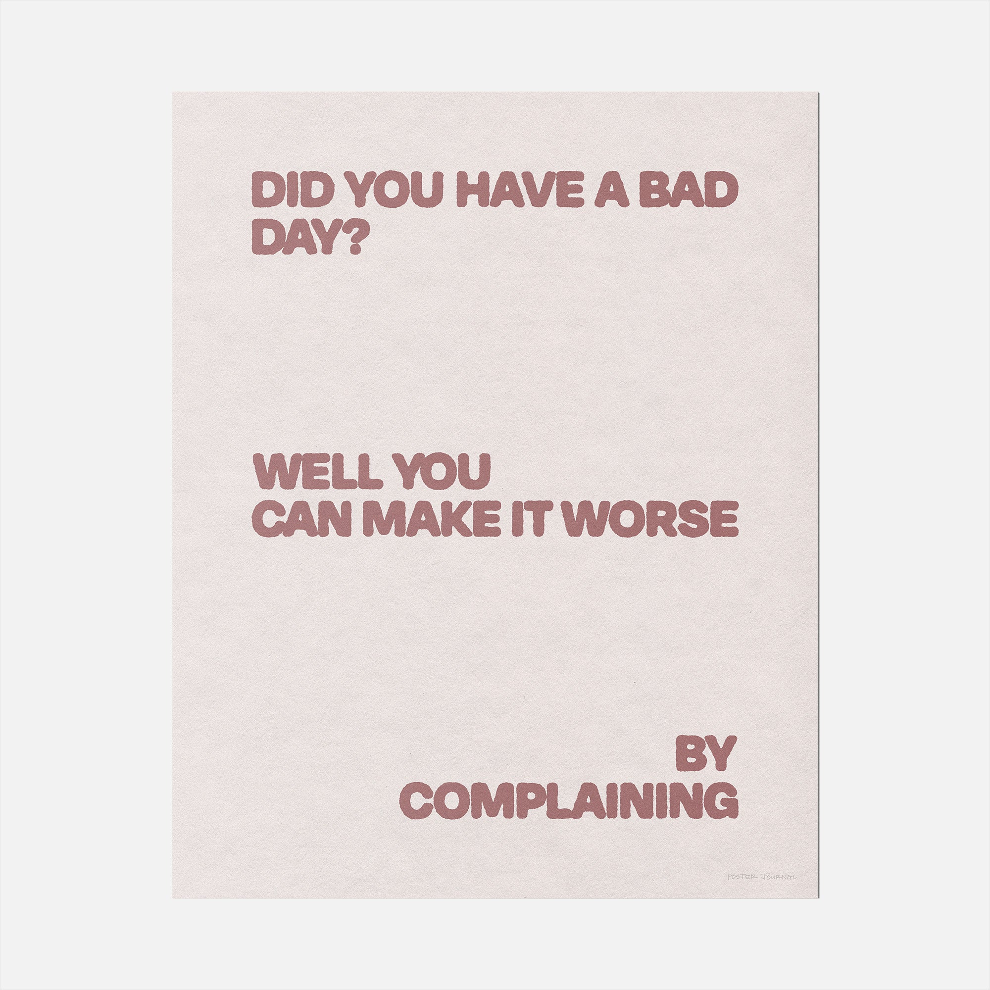 COMPLAINING PRINT