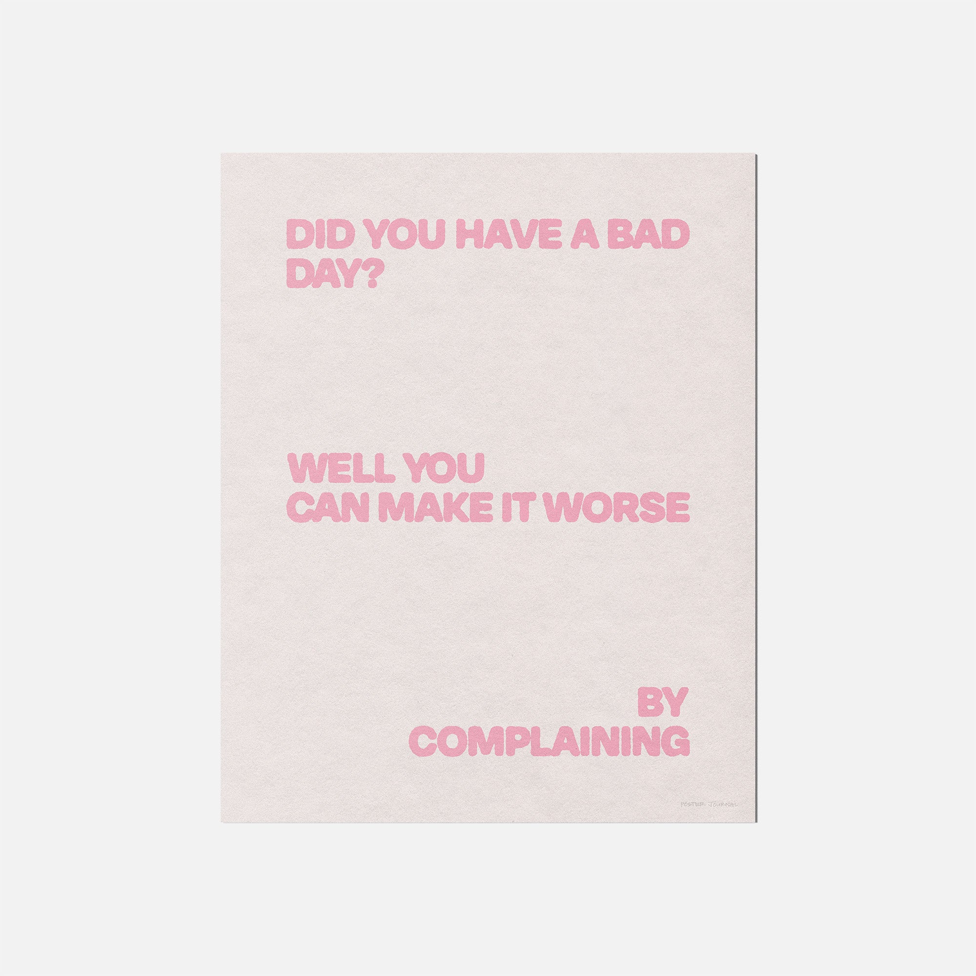 COMPLAINING PRINT