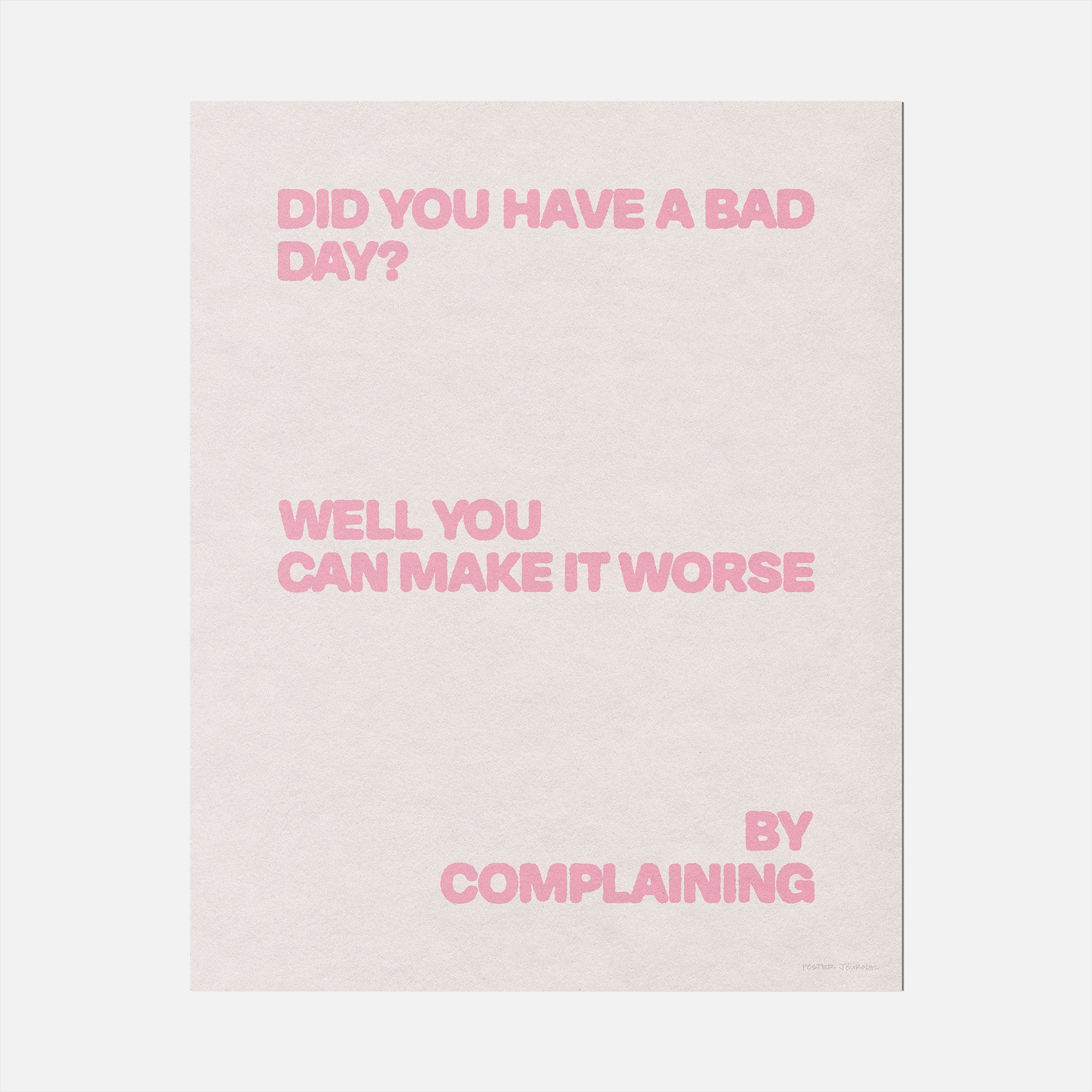 COMPLAINING PRINT