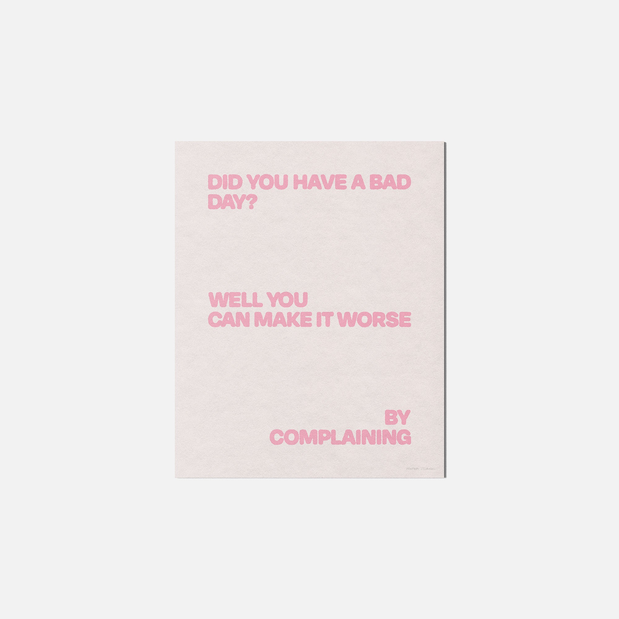 COMPLAINING PRINT