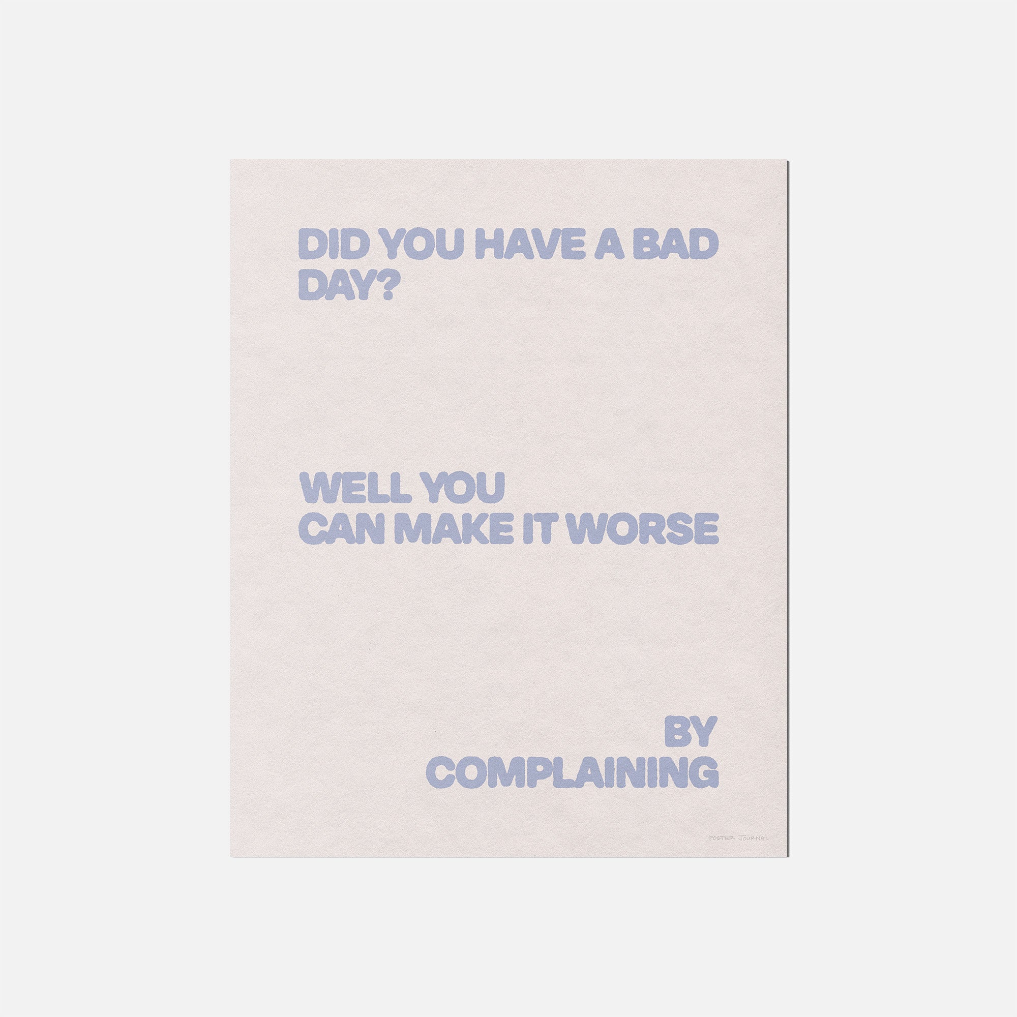 COMPLAINING PRINT
