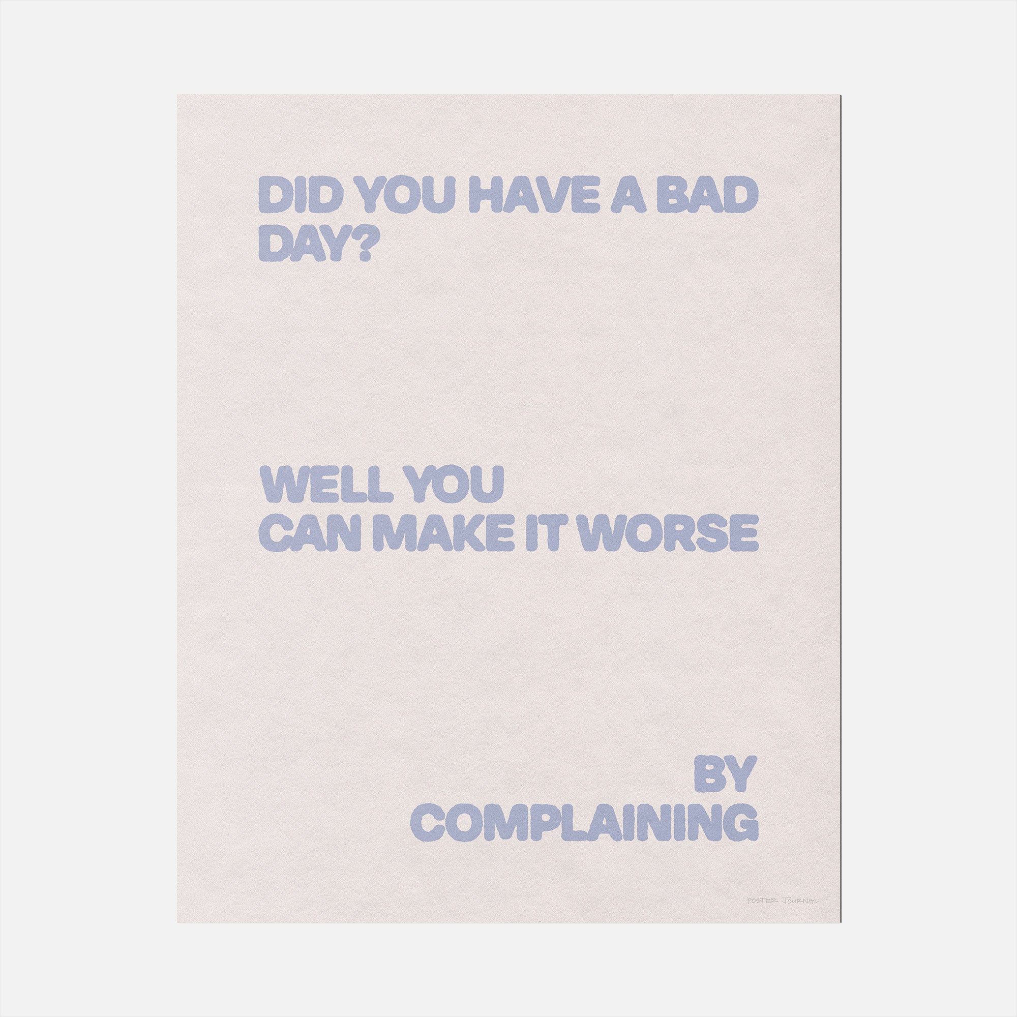 COMPLAINING PRINT