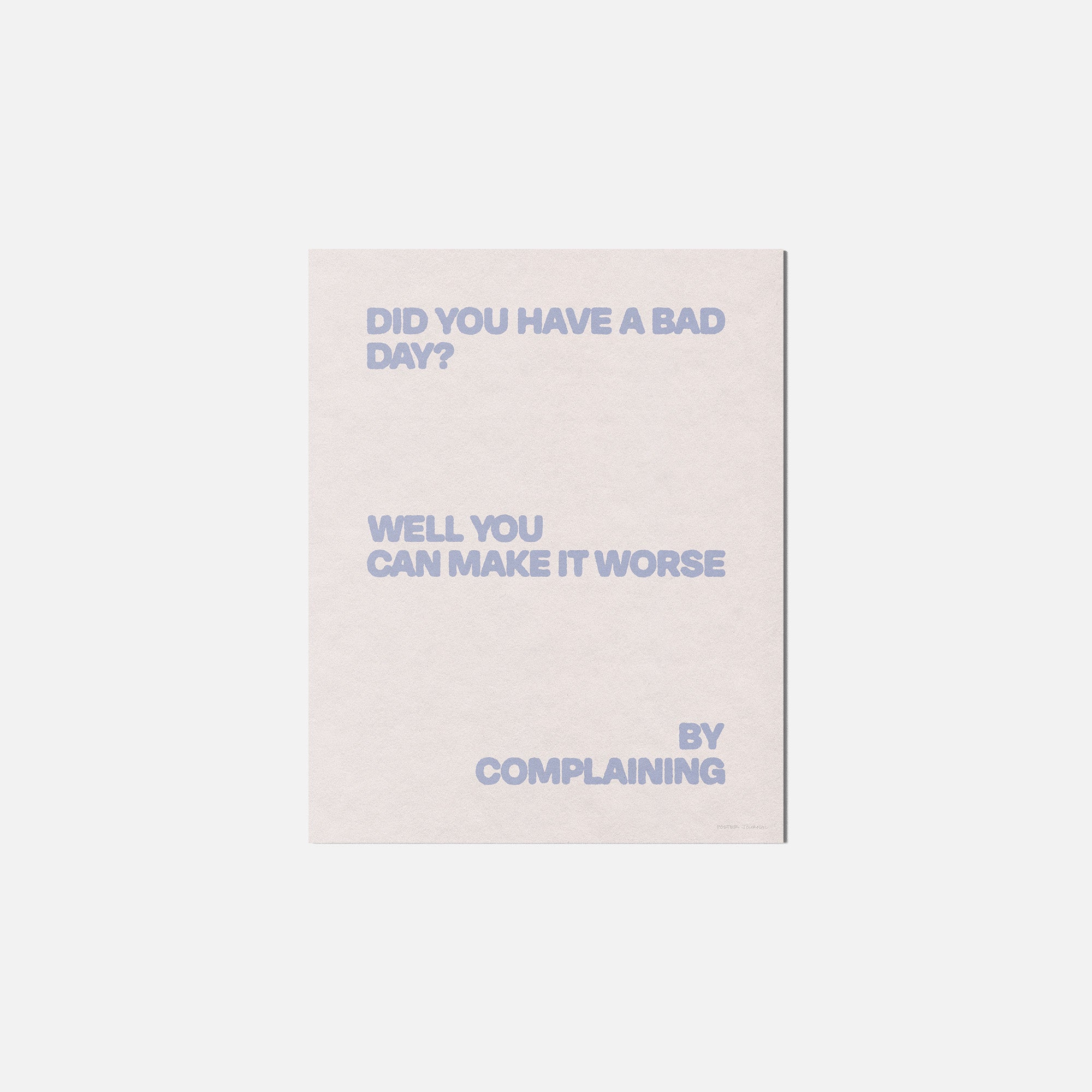 COMPLAINING PRINT
