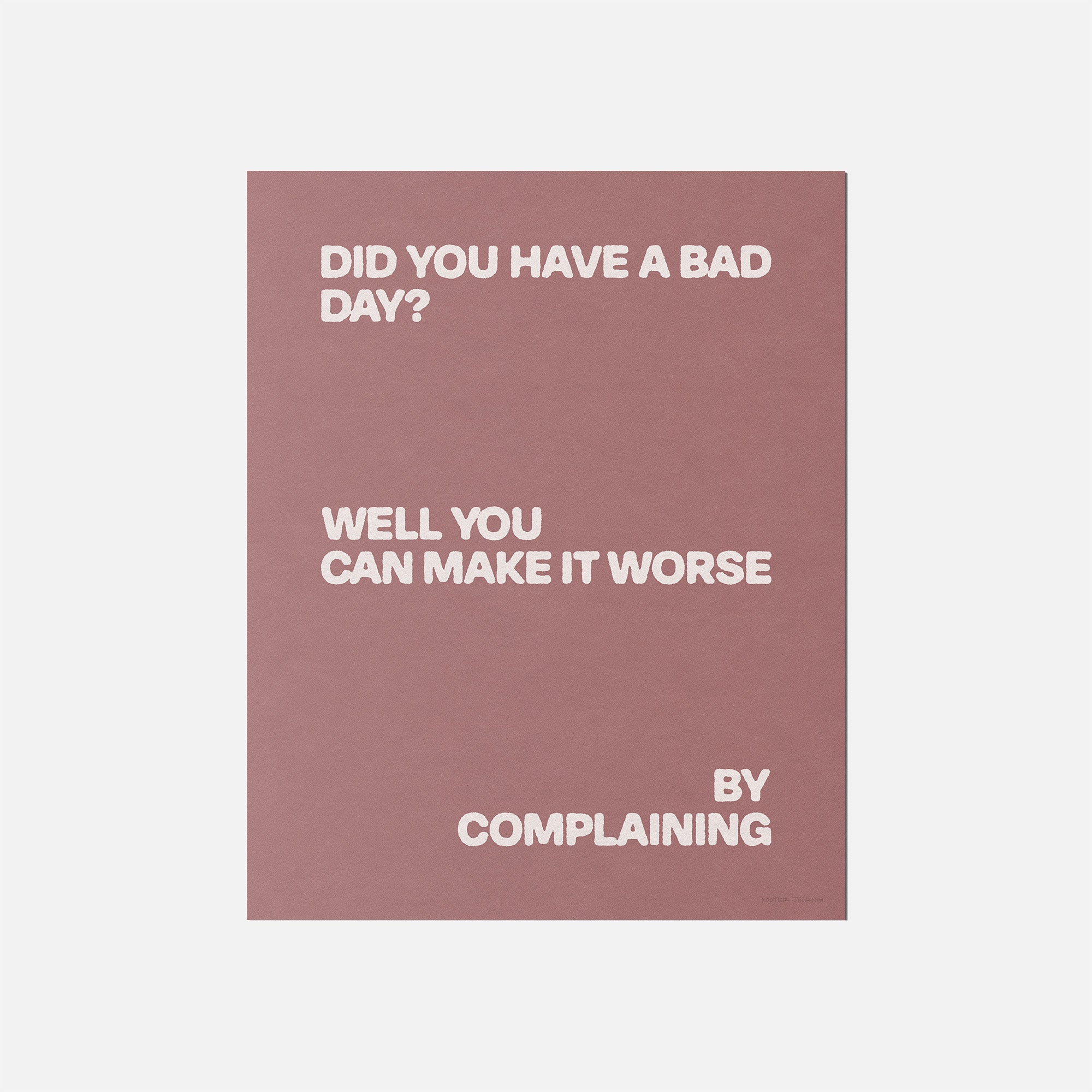 COMPLAINING PRINT