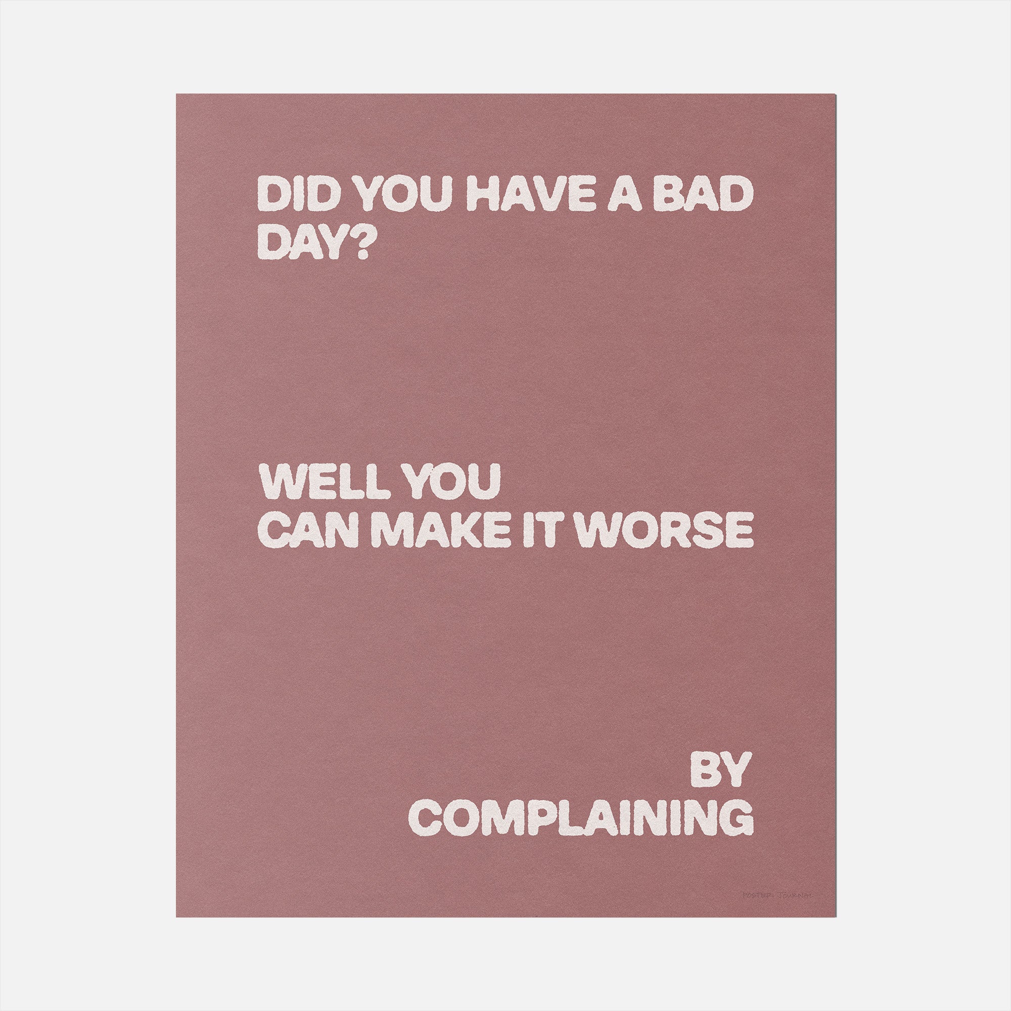 COMPLAINING PRINT