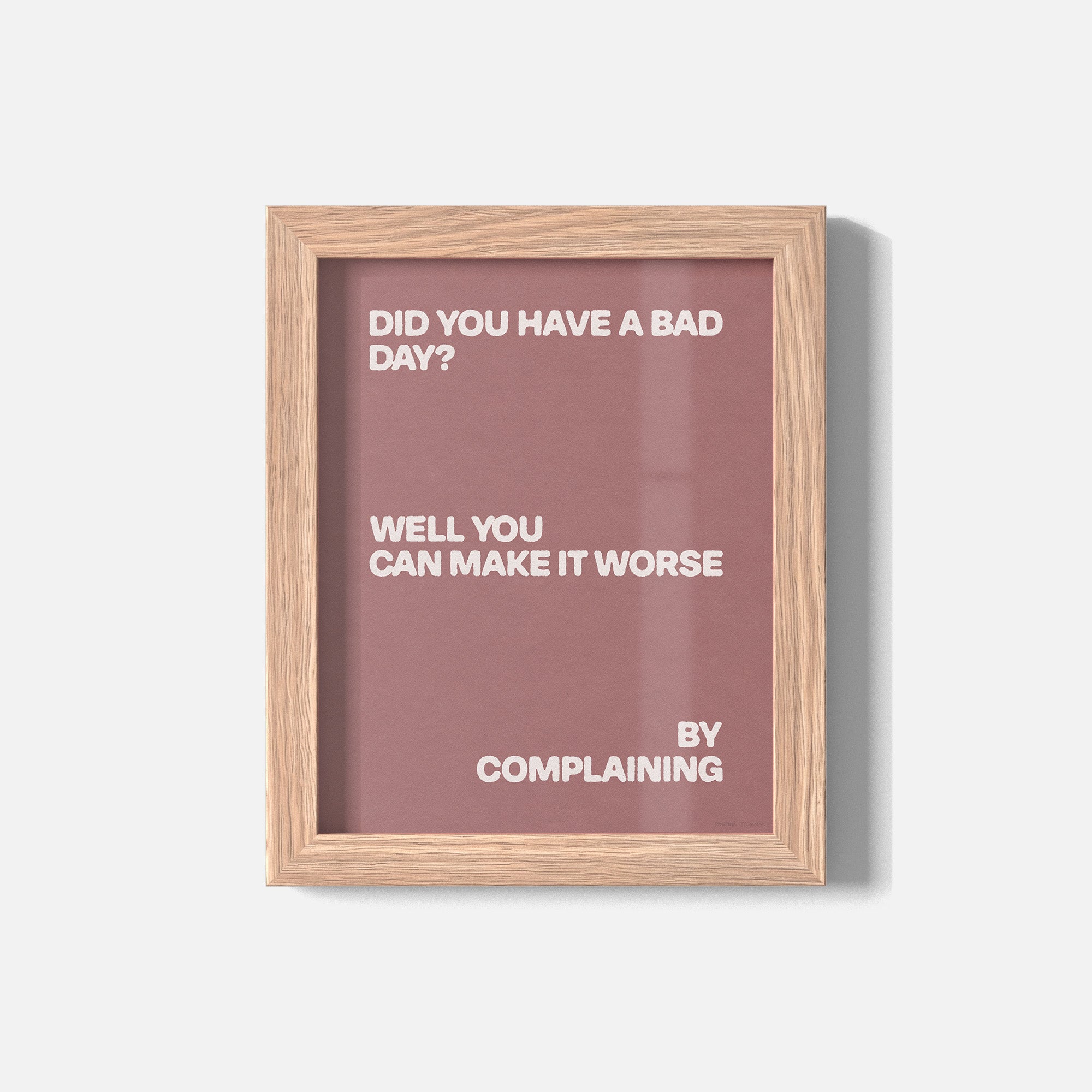 COMPLAINING PRINT