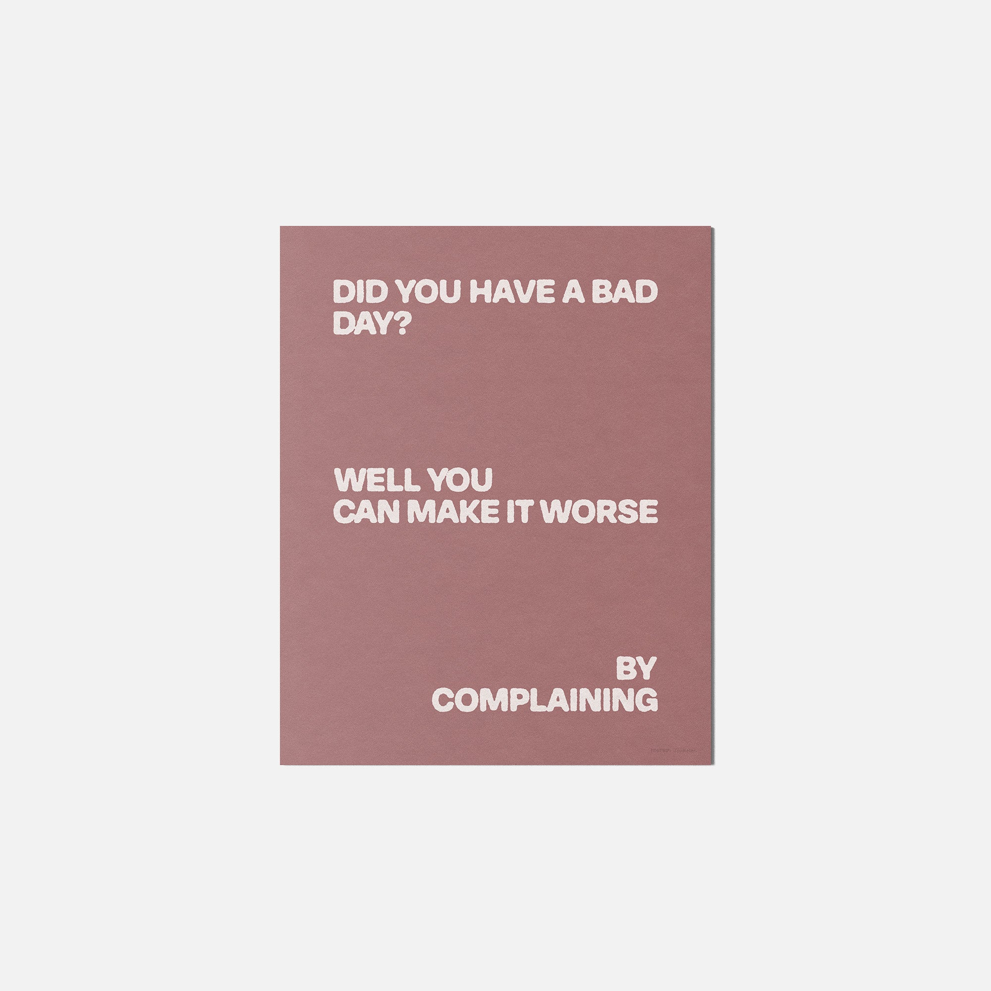 COMPLAINING PRINT