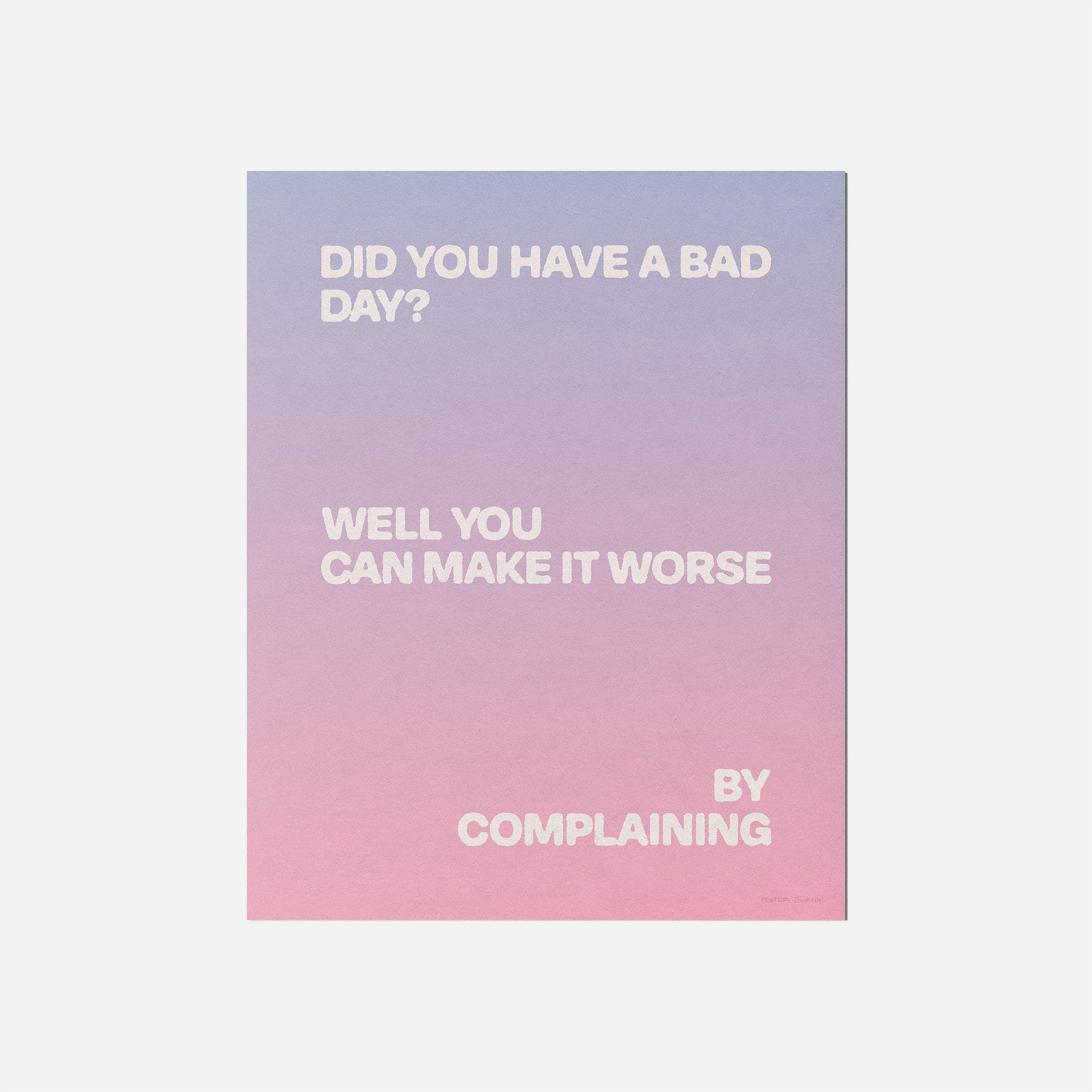 COMPLAINING PRINT