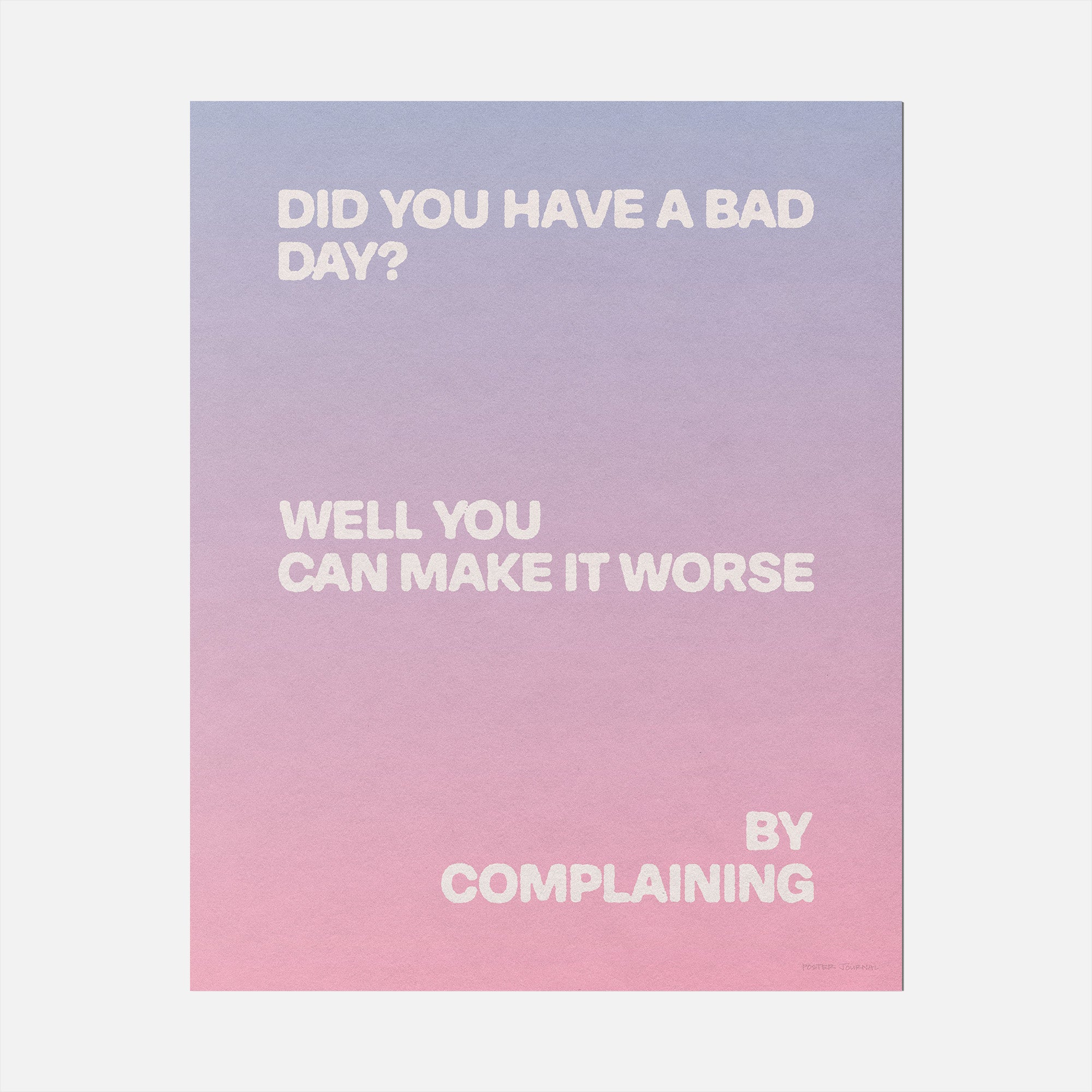 COMPLAINING PRINT