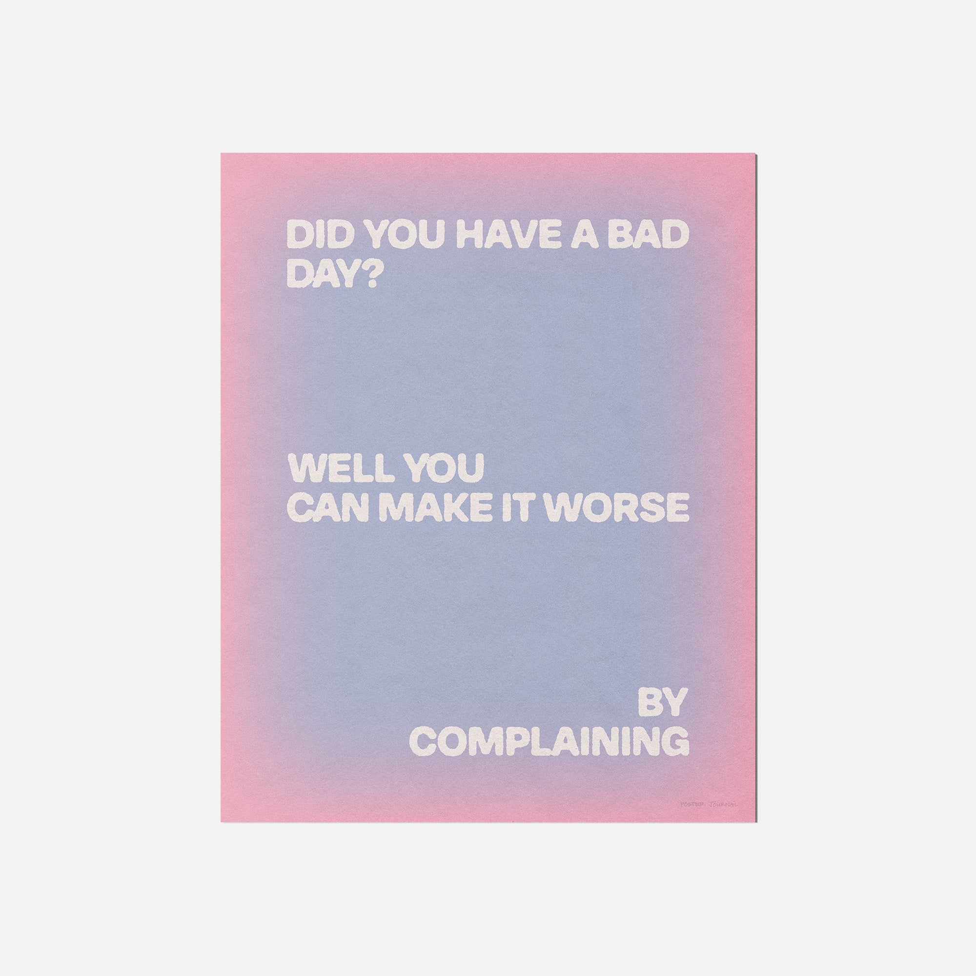 COMPLAINING PRINT
