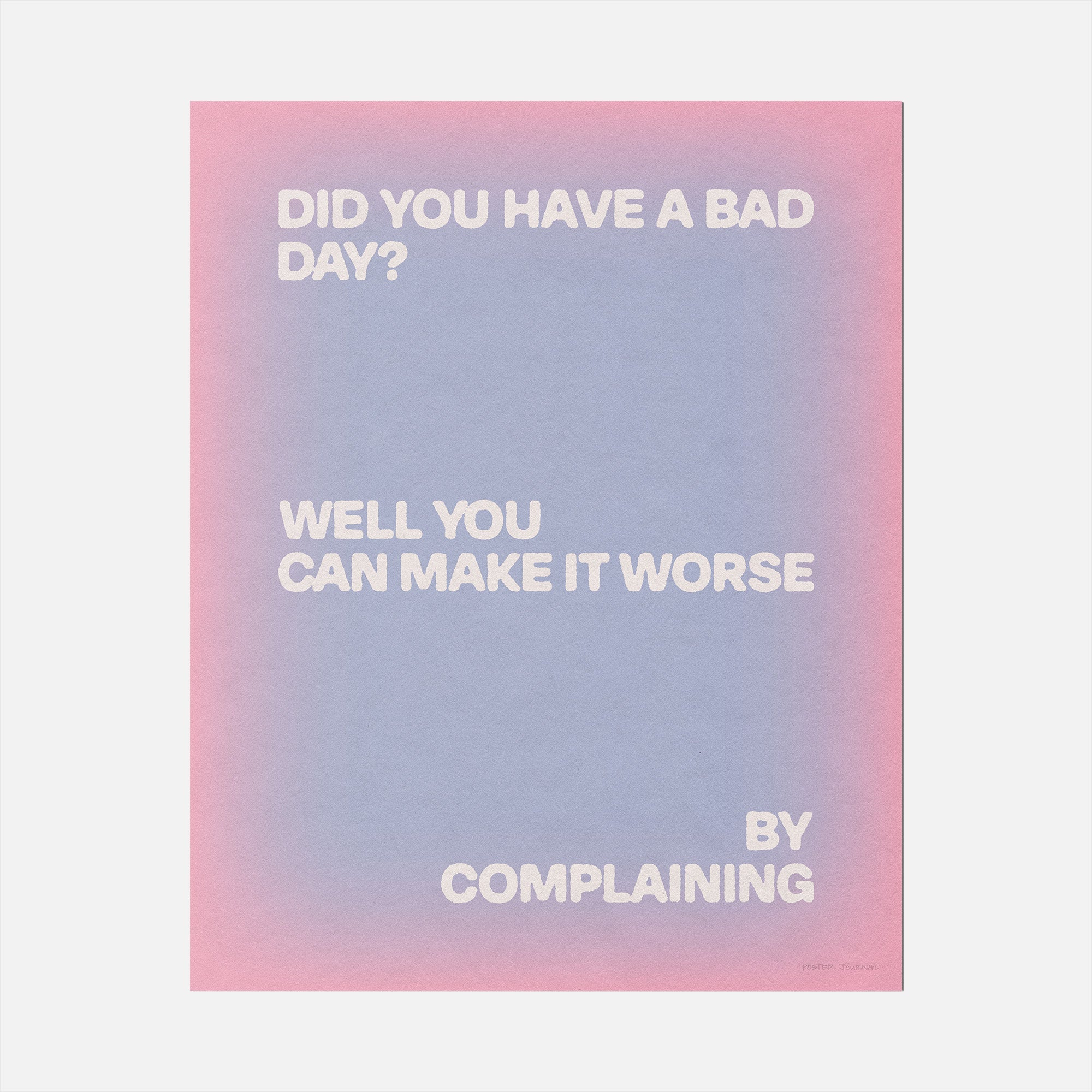 COMPLAINING PRINT
