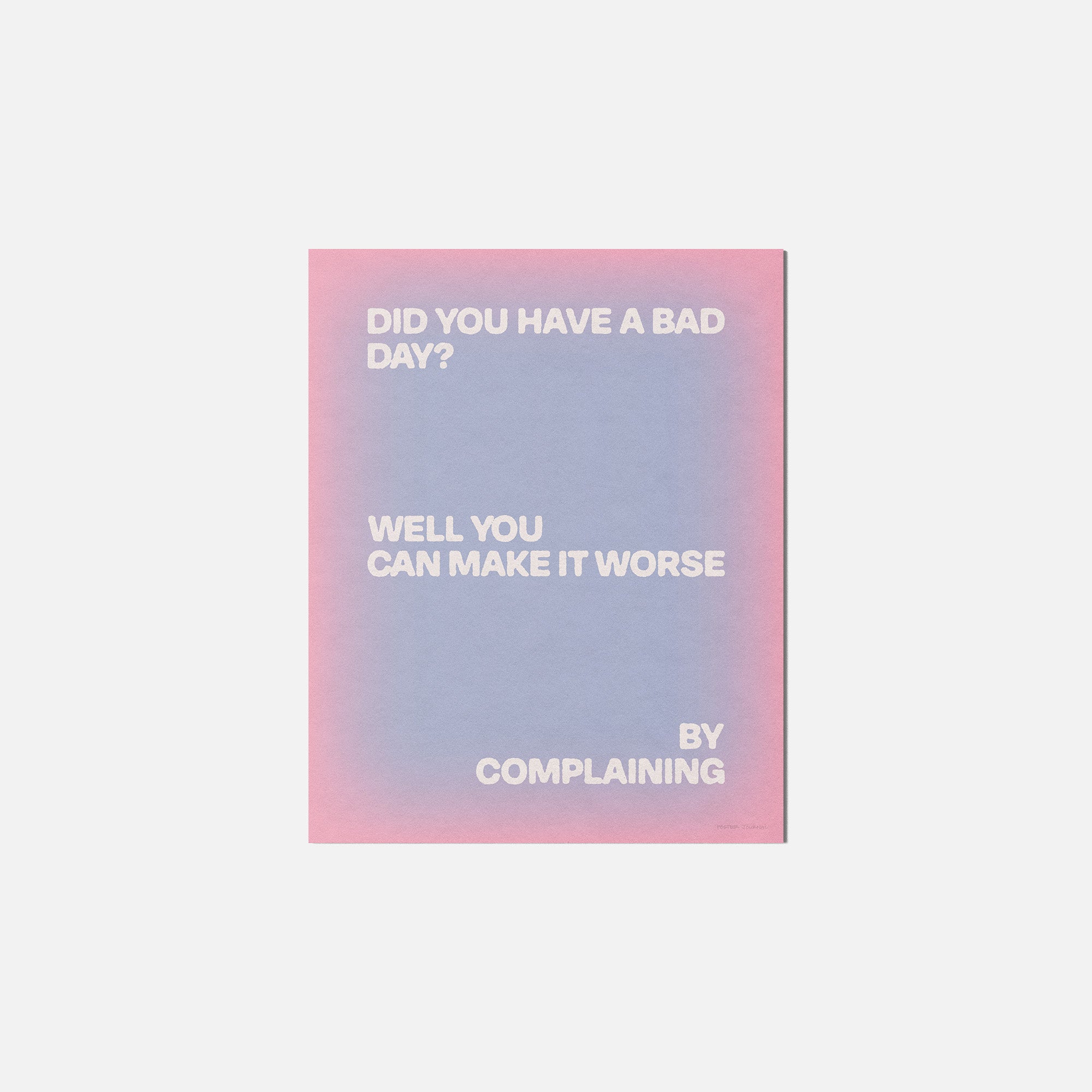 COMPLAINING PRINT