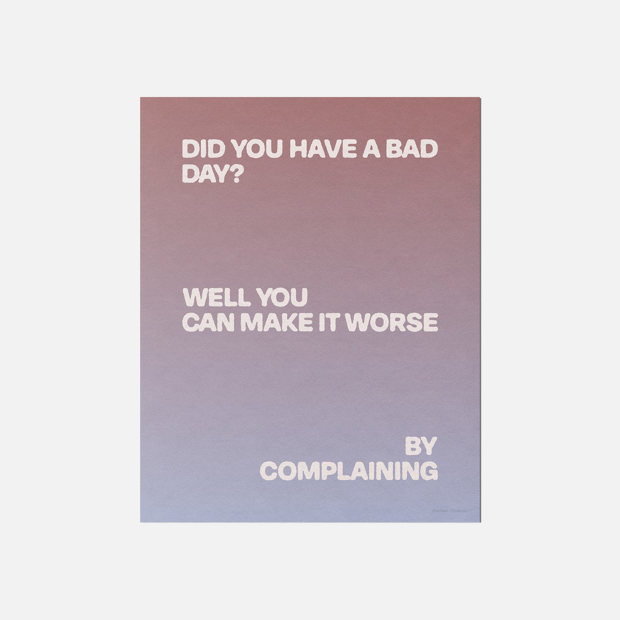 COMPLAINING PRINT