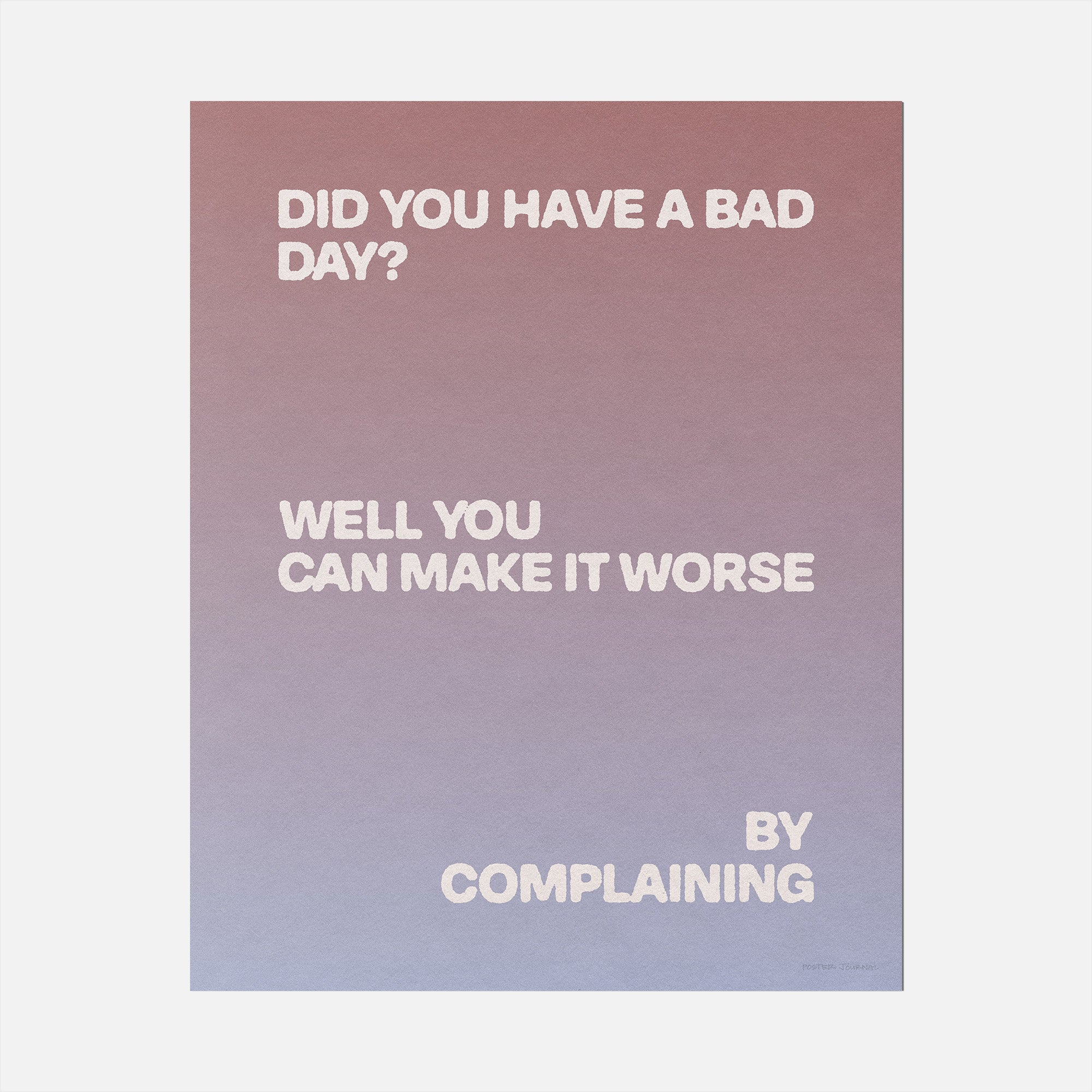 COMPLAINING PRINT