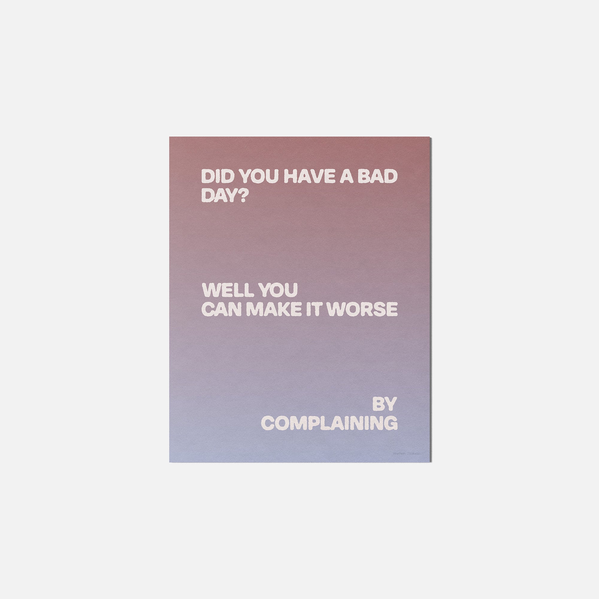 COMPLAINING PRINT