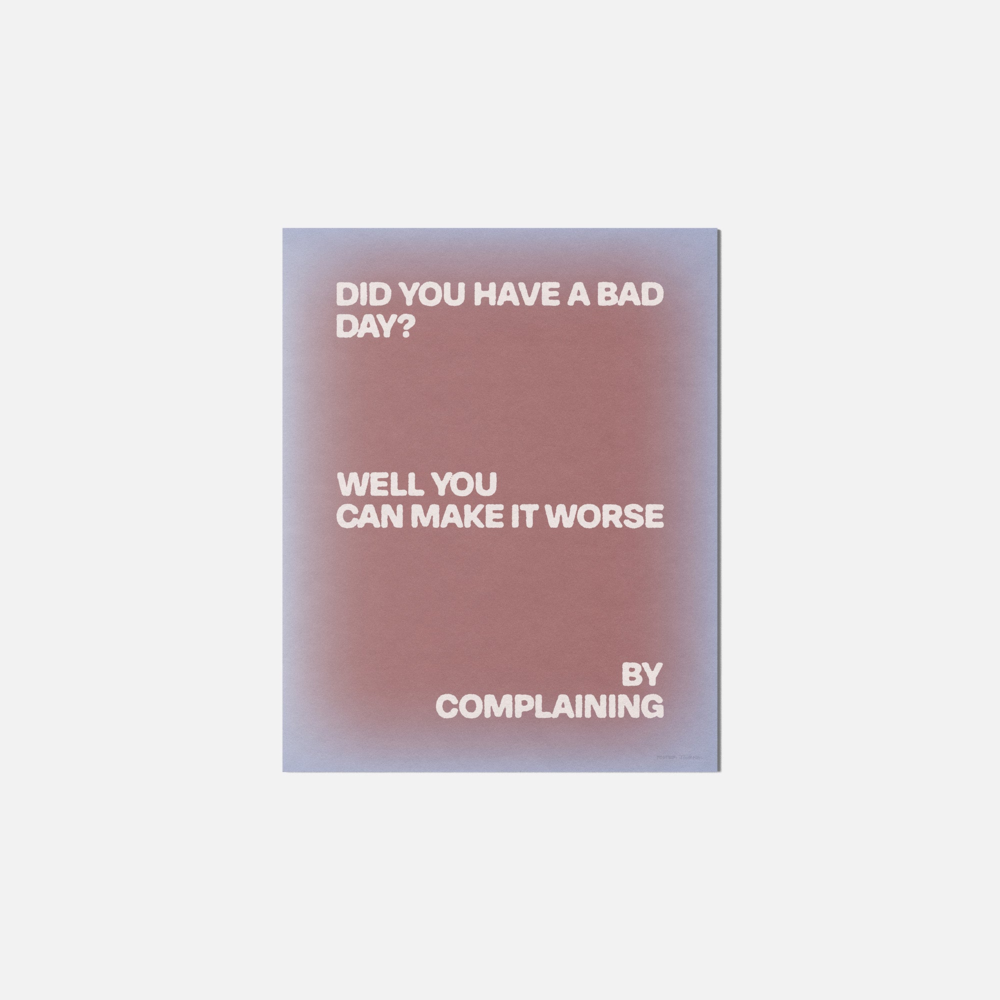 COMPLAINING PRINT